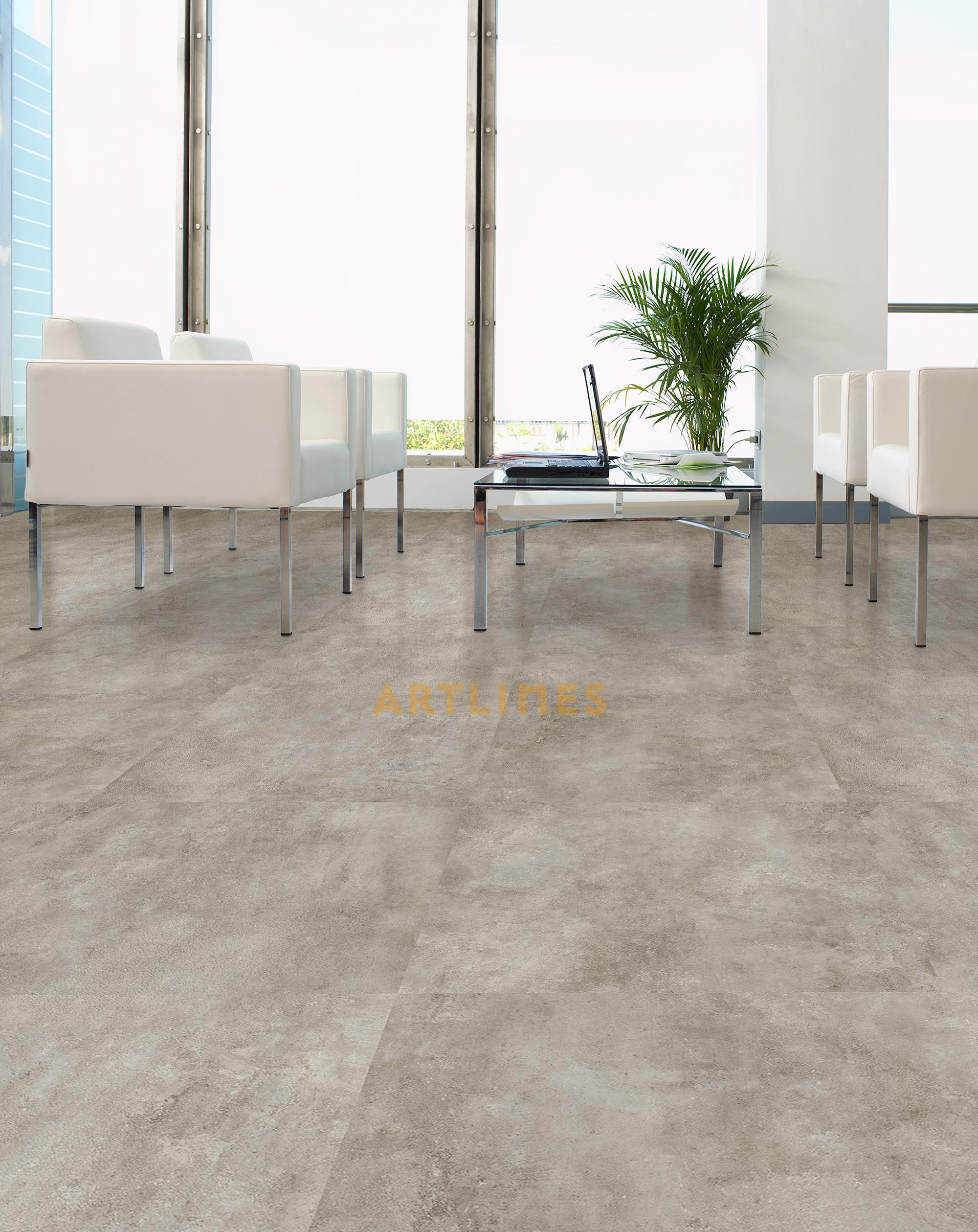 Artlines Concrete 46682 Sök-Tak LVT 5 mm 60x60 cm
