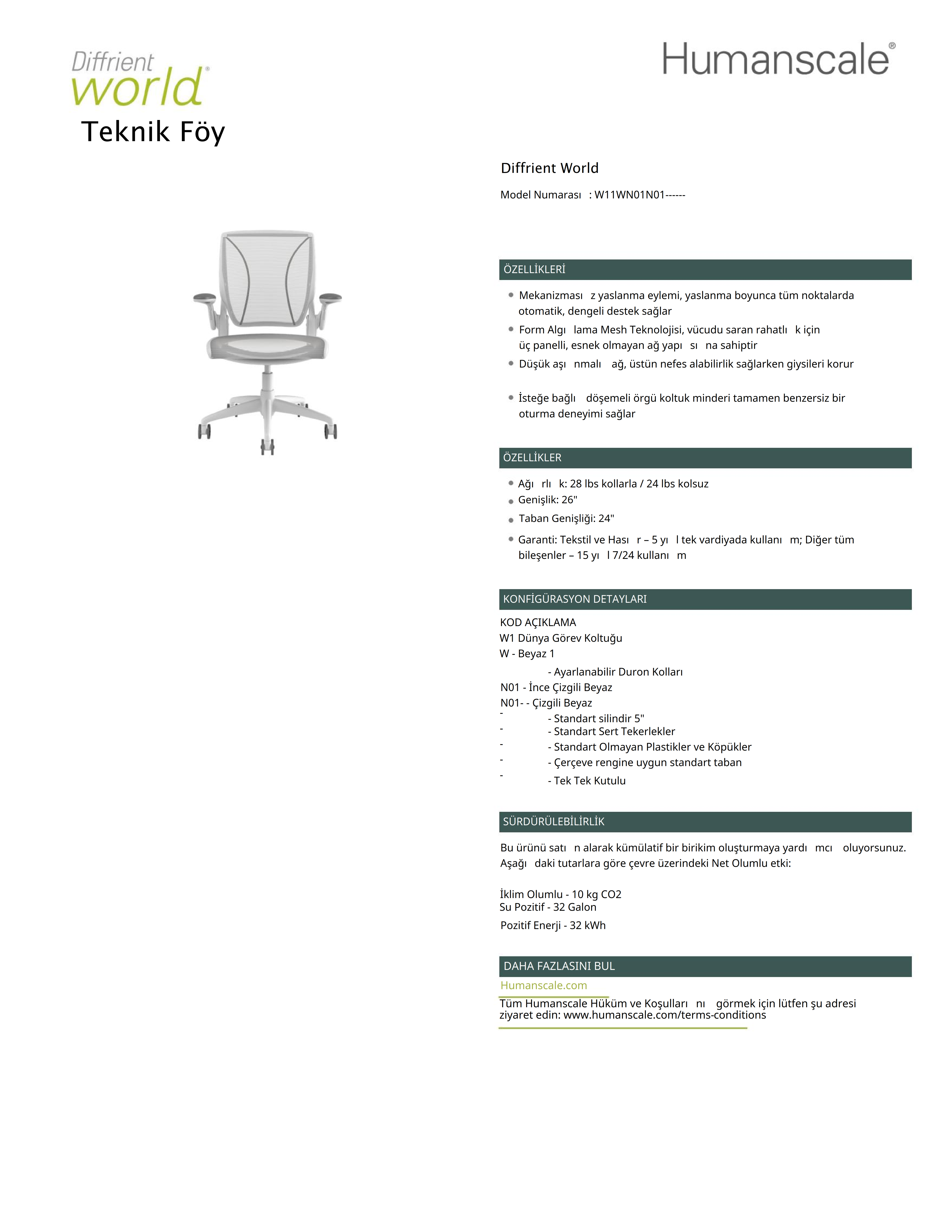 Diffrient World Çalışma Koltuğu