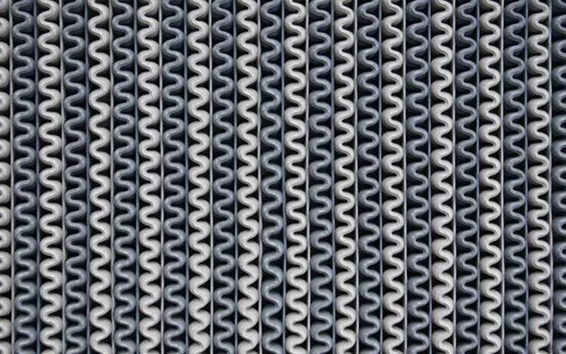 Dph 44*178 cm Açık Gri Zigzag Paspas