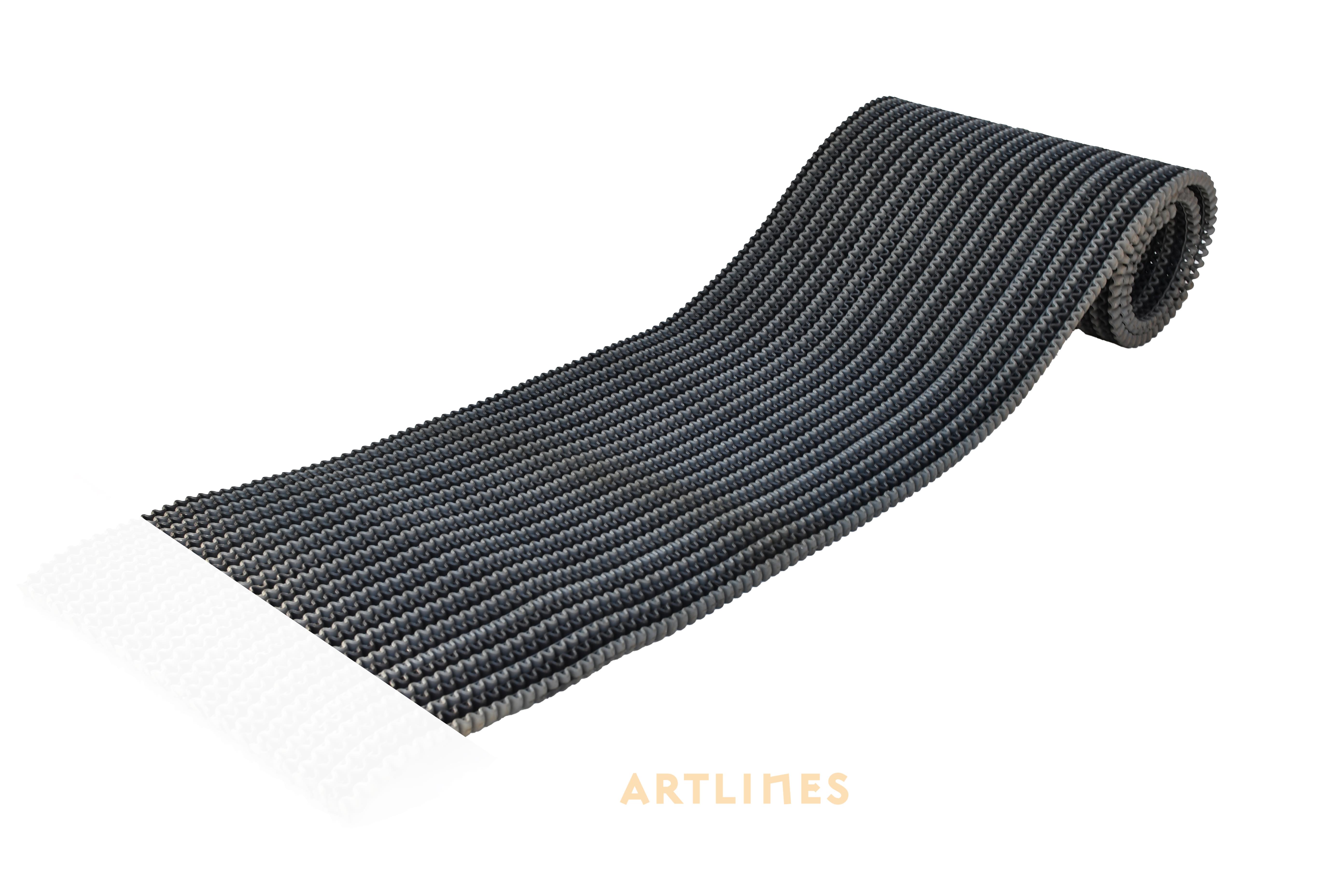 Dph 44x178 cm 1231 Açık Gri Zigzag Paspas