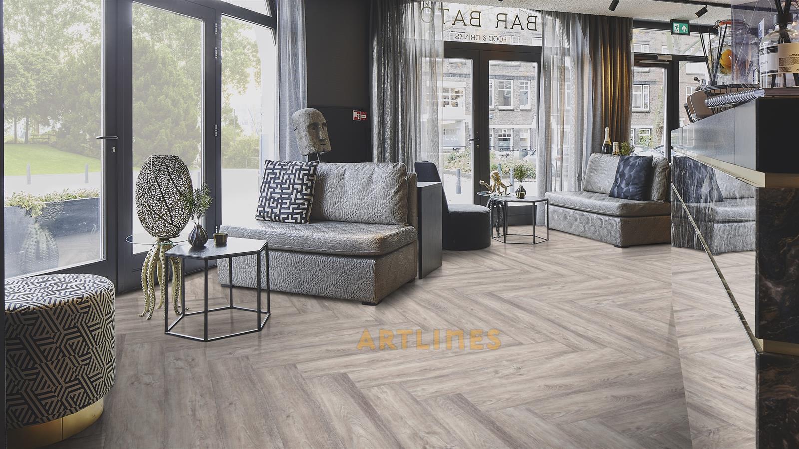 Flex 60151 Wood White Raw Timber 5,00 mm Sök-Tak LVT 120*20 cm