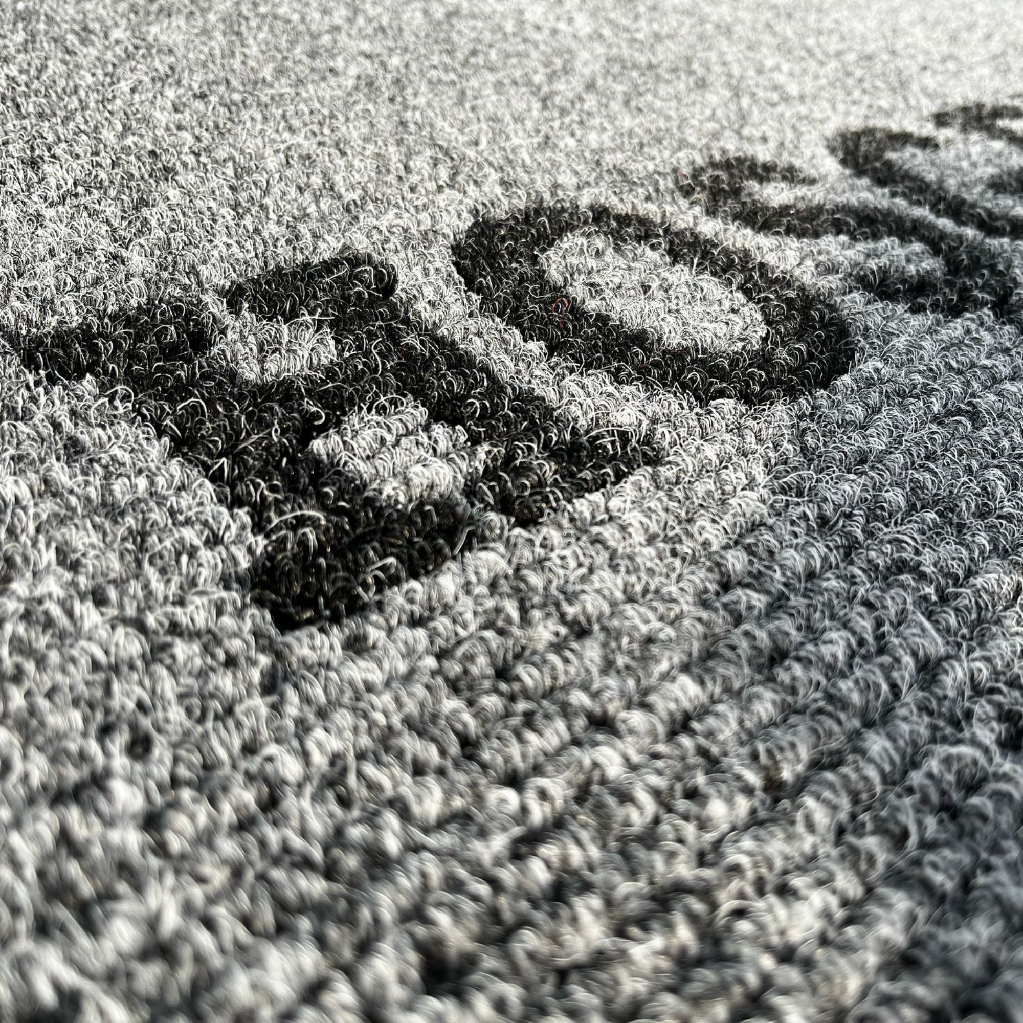 Hoşgeldiniz Logolu Paspas - 56X87 cm - Gri