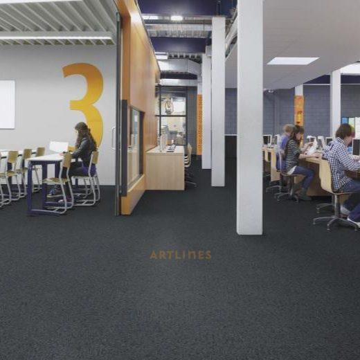 LUGANO1 1815 HEMATİTE 50*50 cm KARO HALI