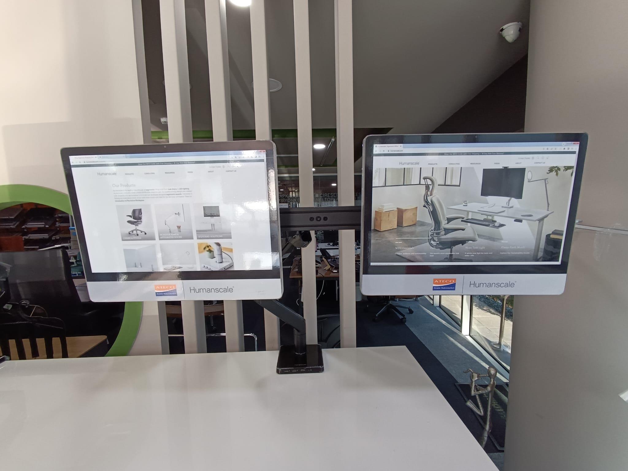 M8 Siyah Çift Monitör Taşıyıcı + Mpower