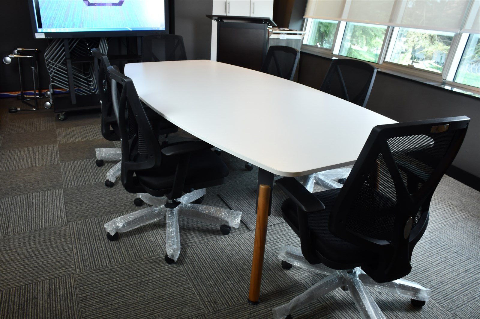 Nord 260 lık Toplantı Masası - Beyaz Tabla - Antrasit Ayak