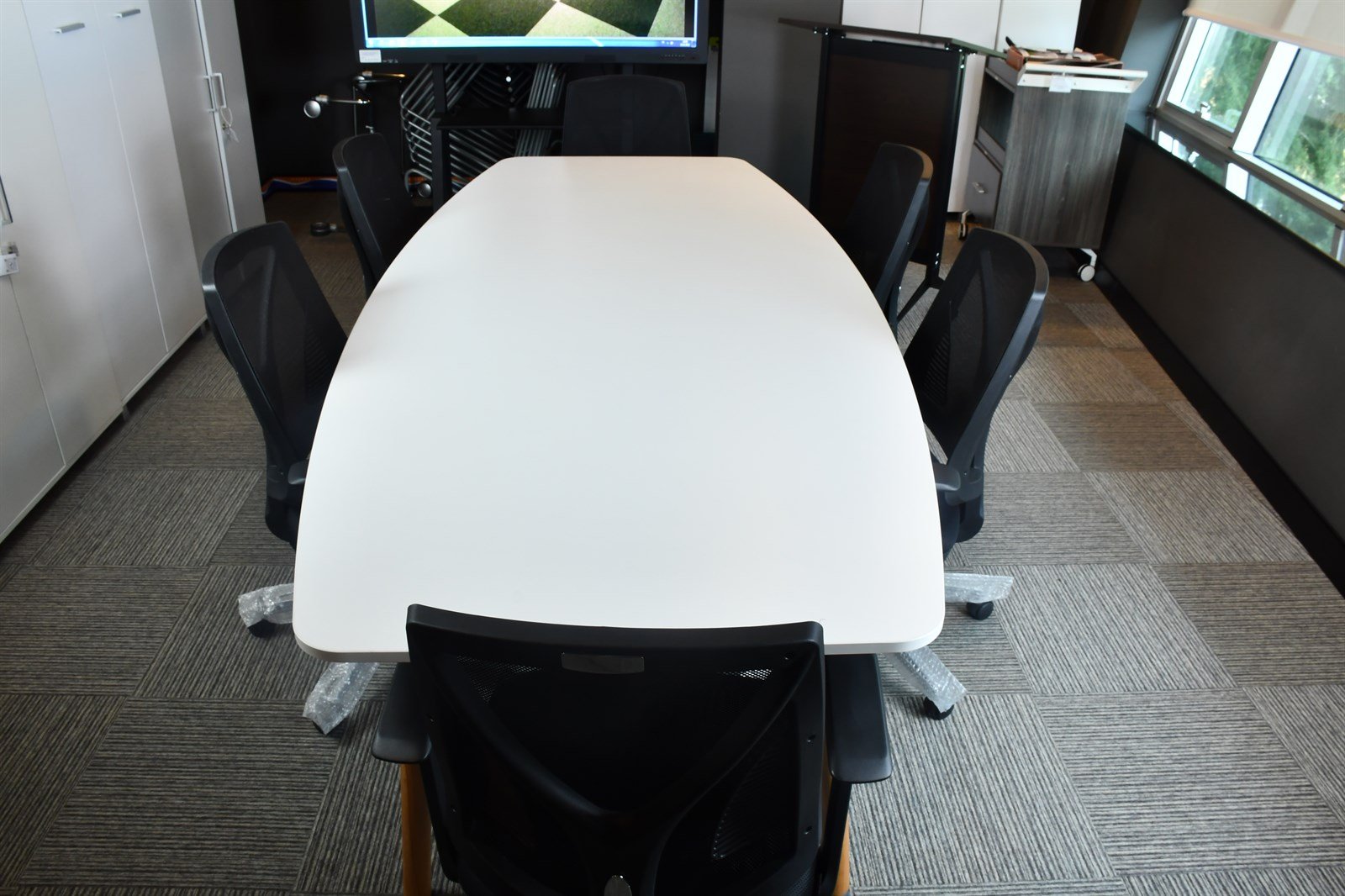 Nord 260 lık Toplantı Masası - Beyaz Tabla - Antrasit Ayak