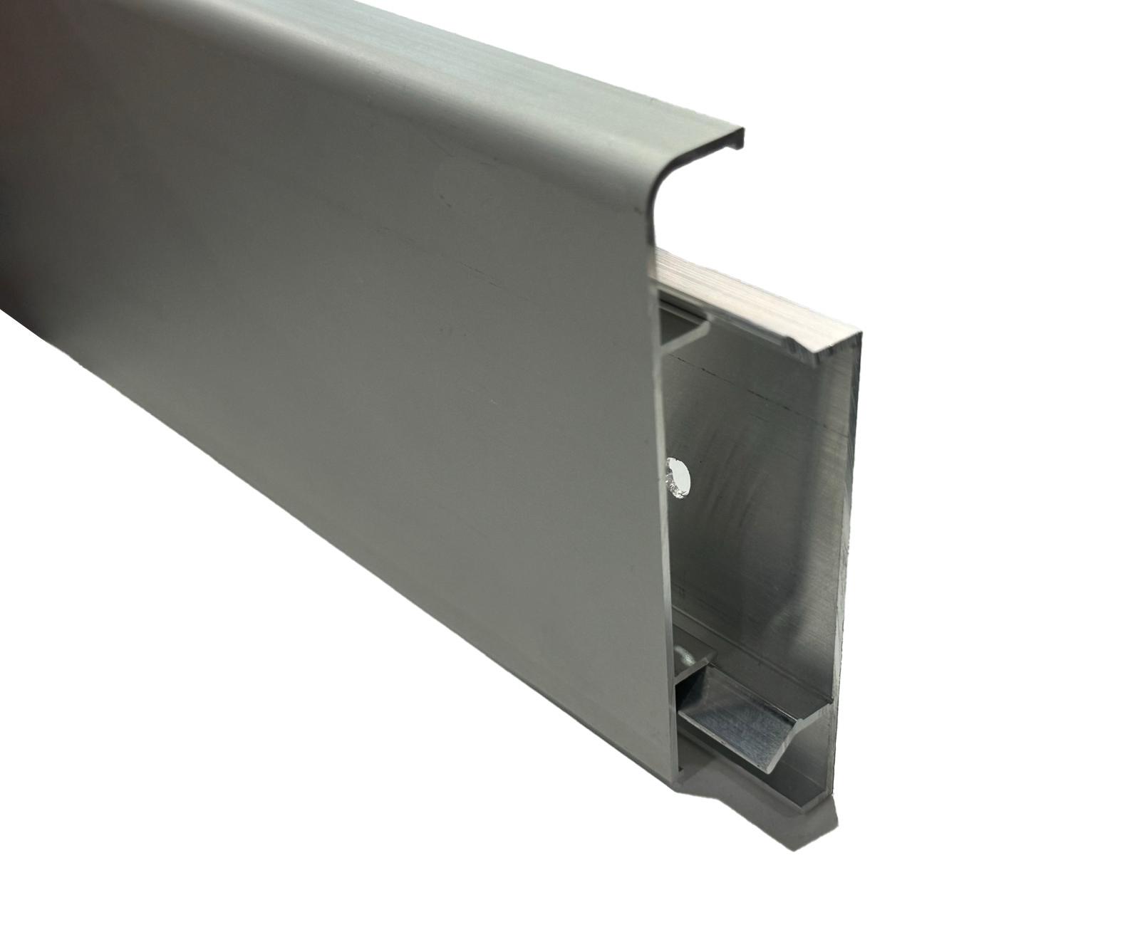 RAIN 100 mm Alüminyum Süpürgelik  Pres / Ham Boyasız