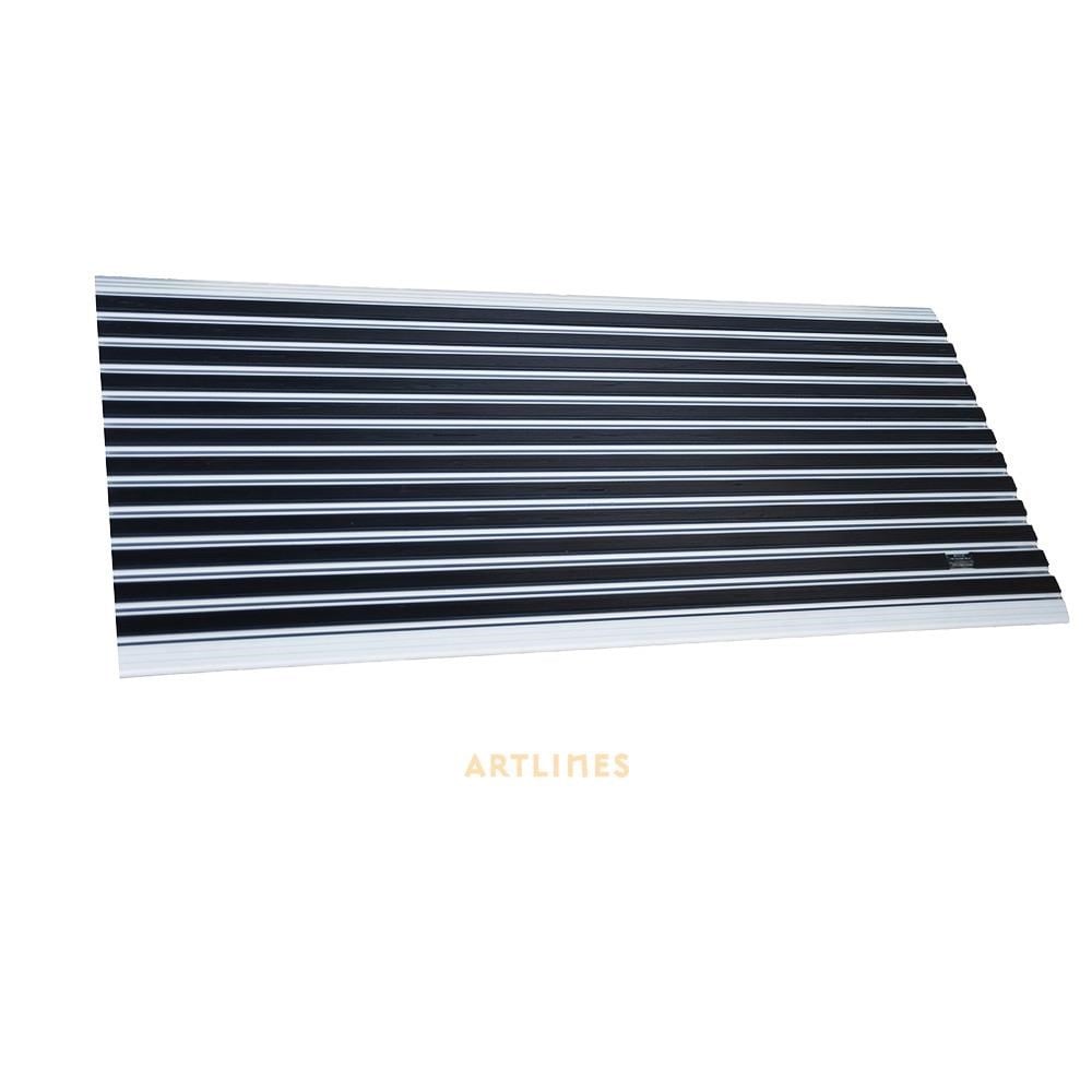 Slimlines 10 mm Siyah Kauçuk Yüzeyli 60*120 cm Alüminyum Paspas