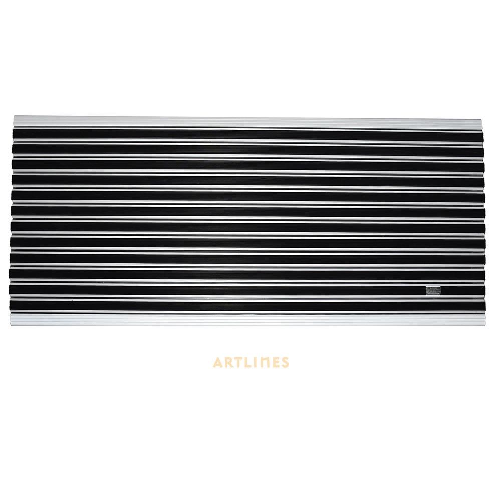 Slimlines 10 mm Siyah Kauçuk Yüzeyli 60*120 cm Alüminyum Paspas
