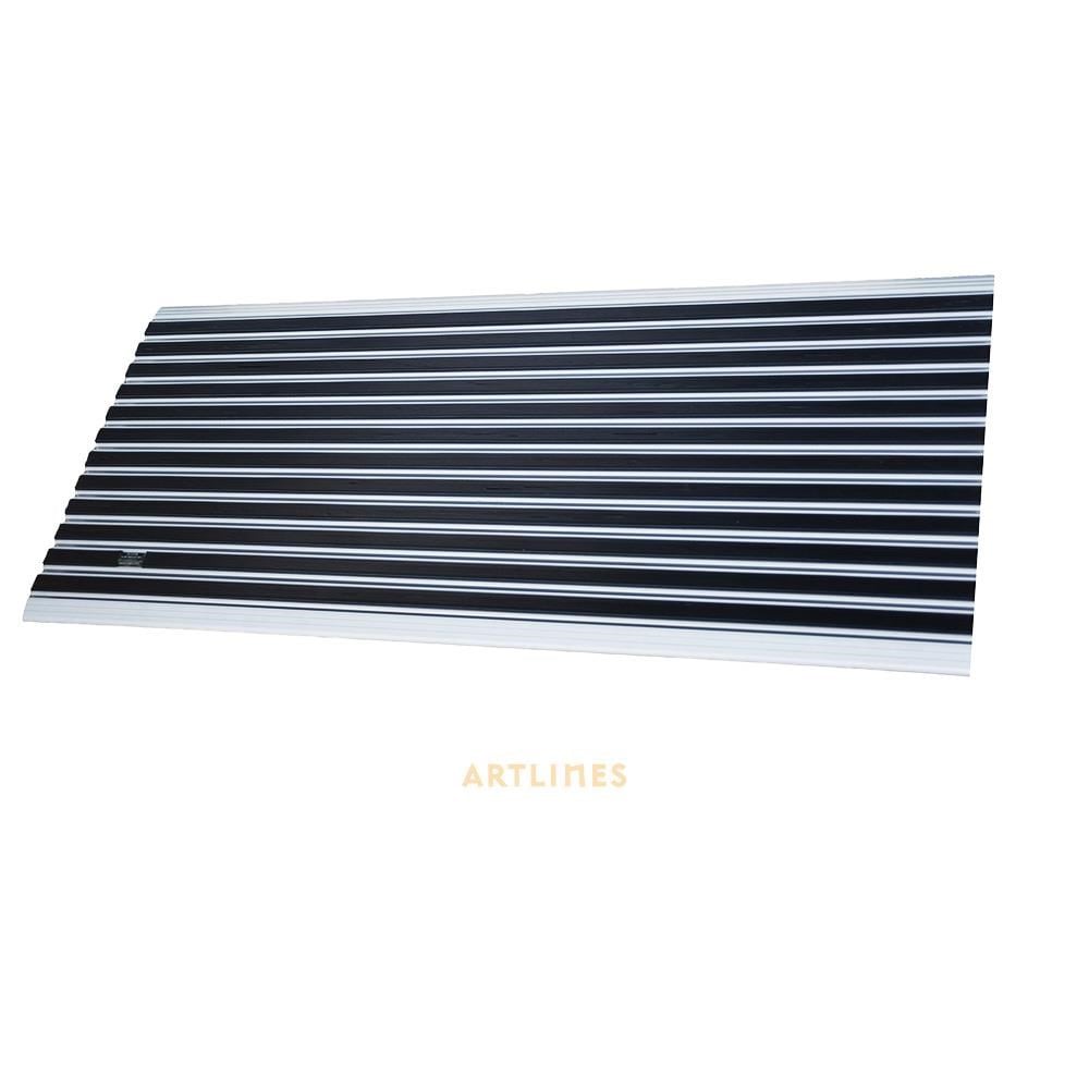 Slimlines 10 mm Siyah Kauçuk Yüzeyli 60*120 cm Alüminyum Paspas