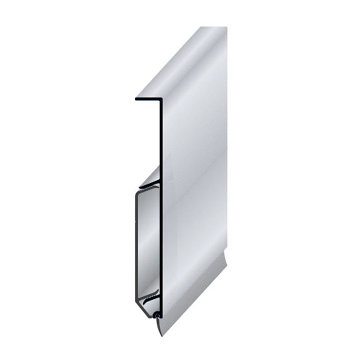 TASK 100  100 x 10mm köşeli klipsli süpürgelik