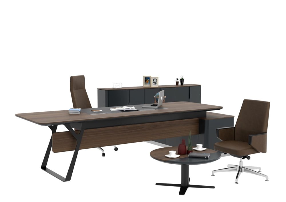 Tefen 240 lık 30+12 mm Derili Sağ Etajerli Yönetici Takım