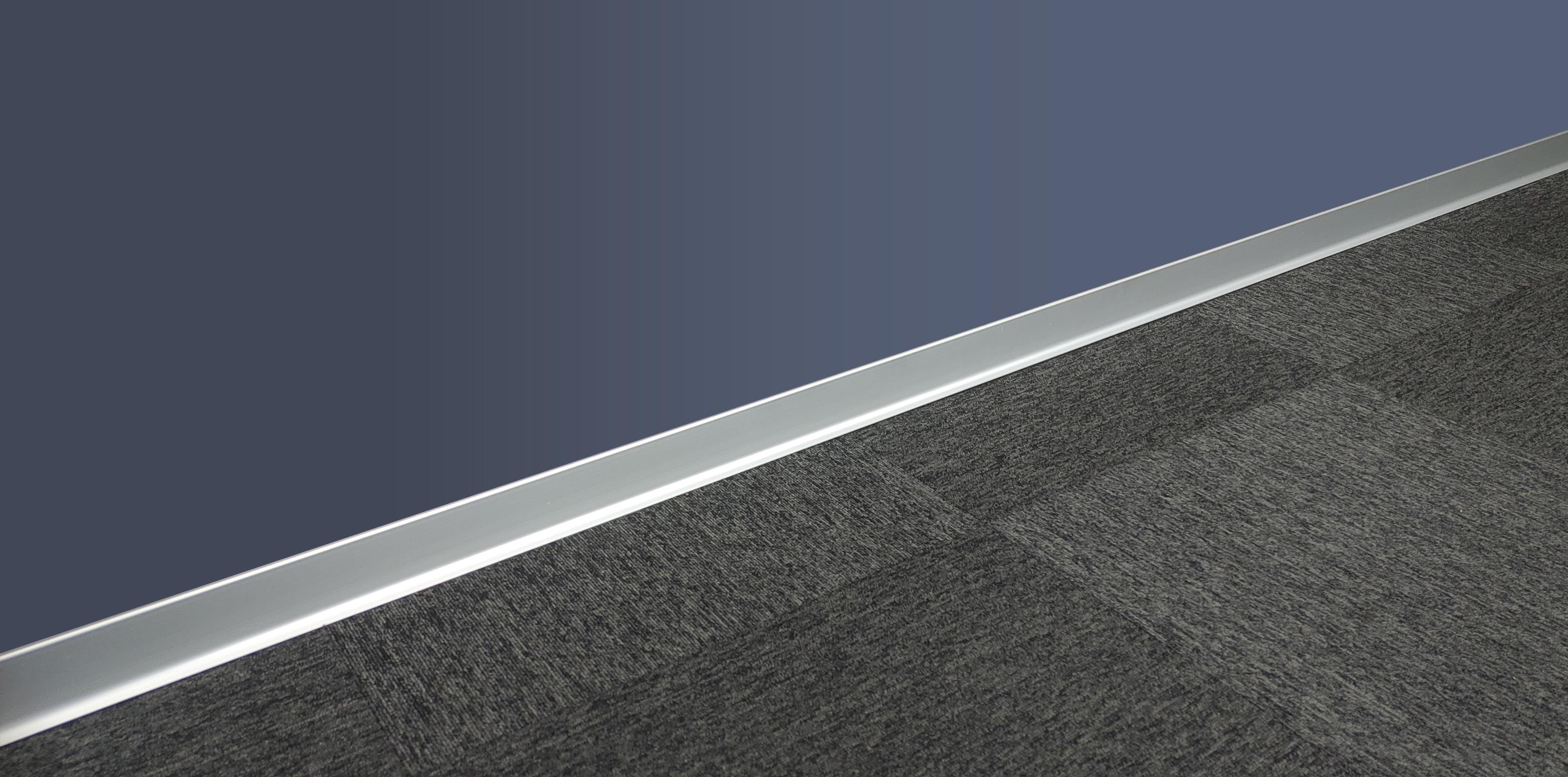 WIND 60 mm Alüminyum Süpürgelik Mat Eloksal Gümüş