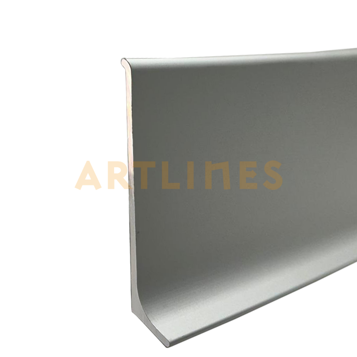 WIND 60 mm Alüminyum Süpürgelik Mat Eloksal Gümüş