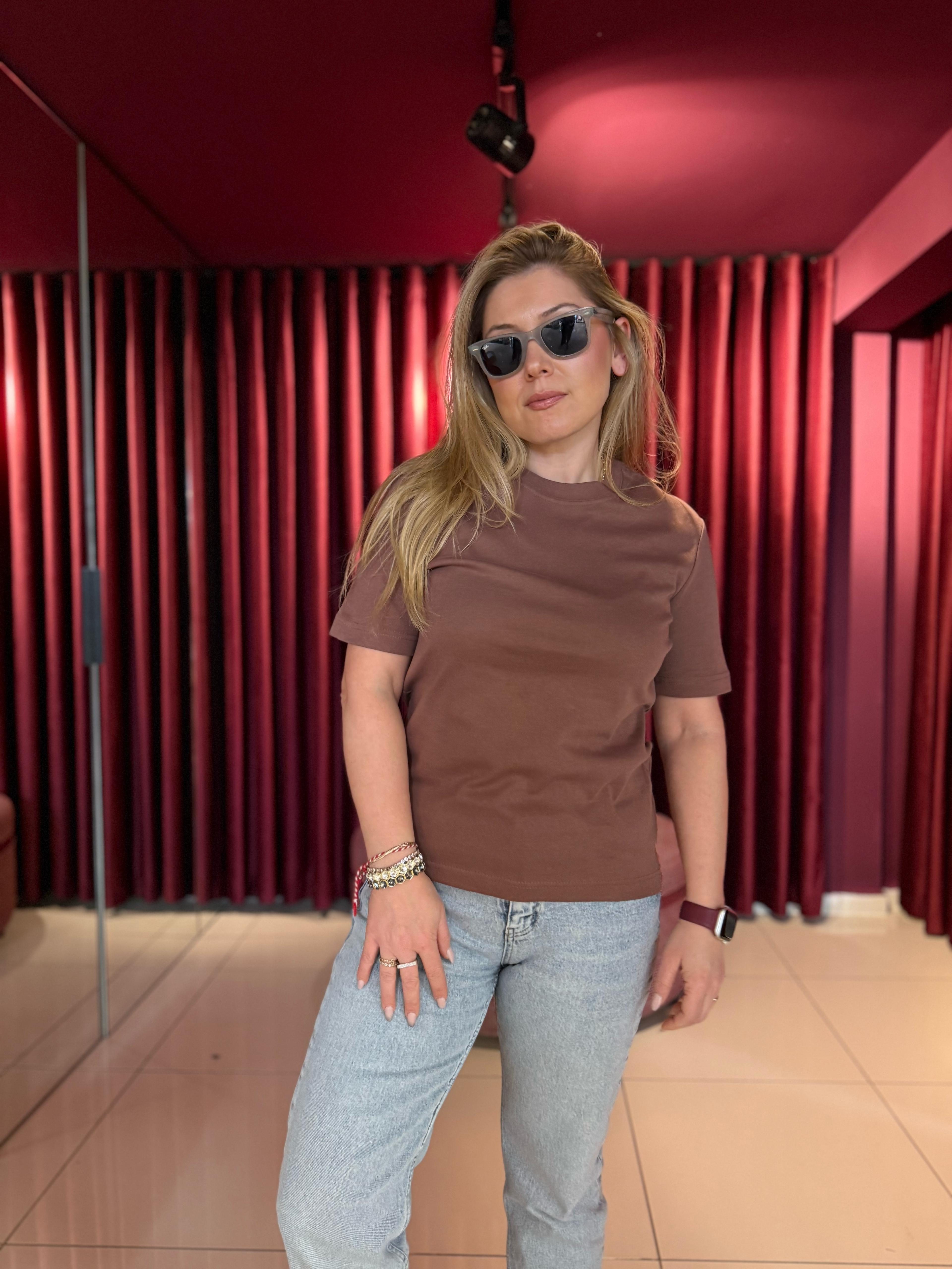 T-Shirt1075 Massi T-Shirt Açık Kahve