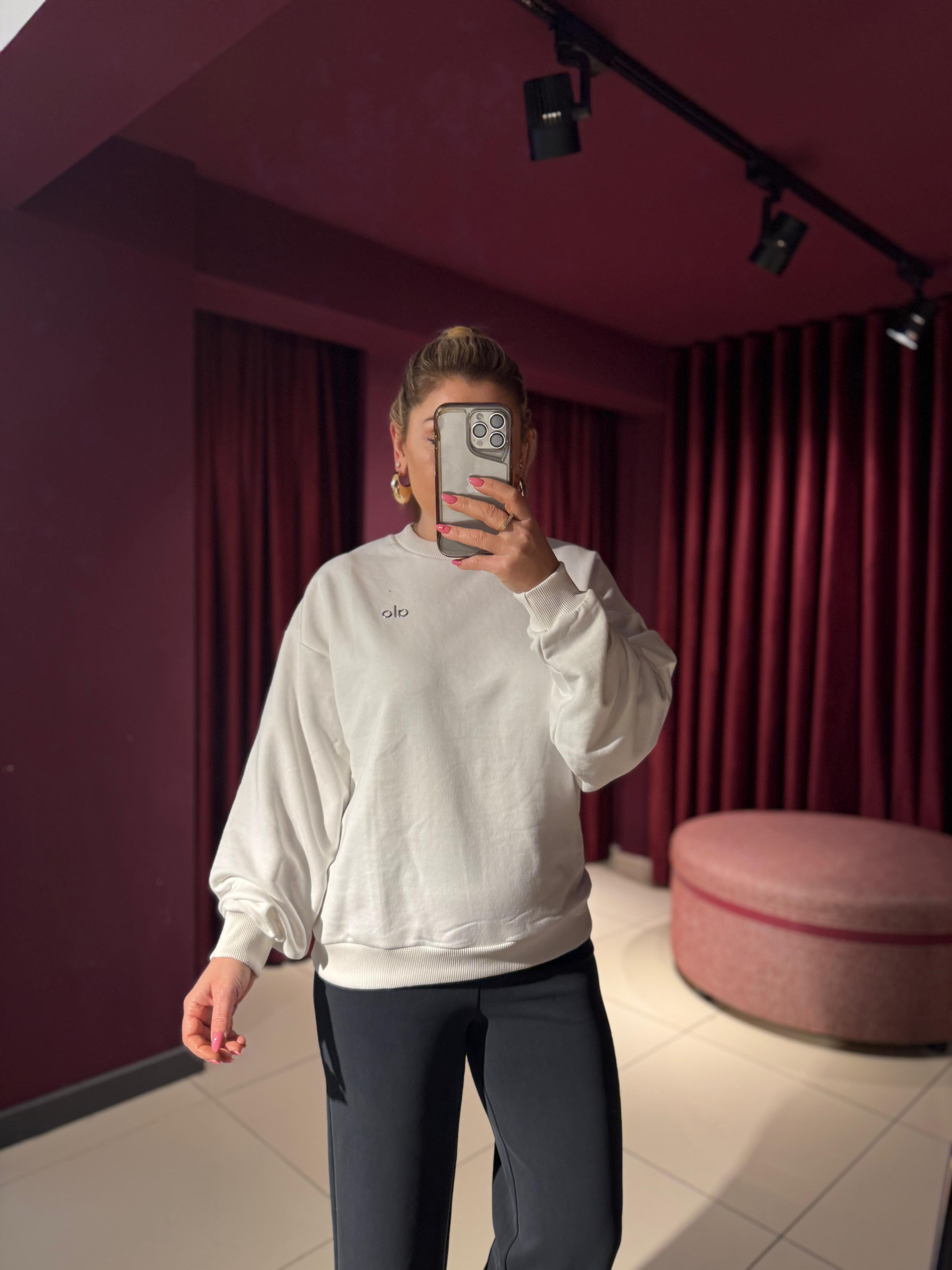 Sweat-Shirt1163 Sweat Beyaz