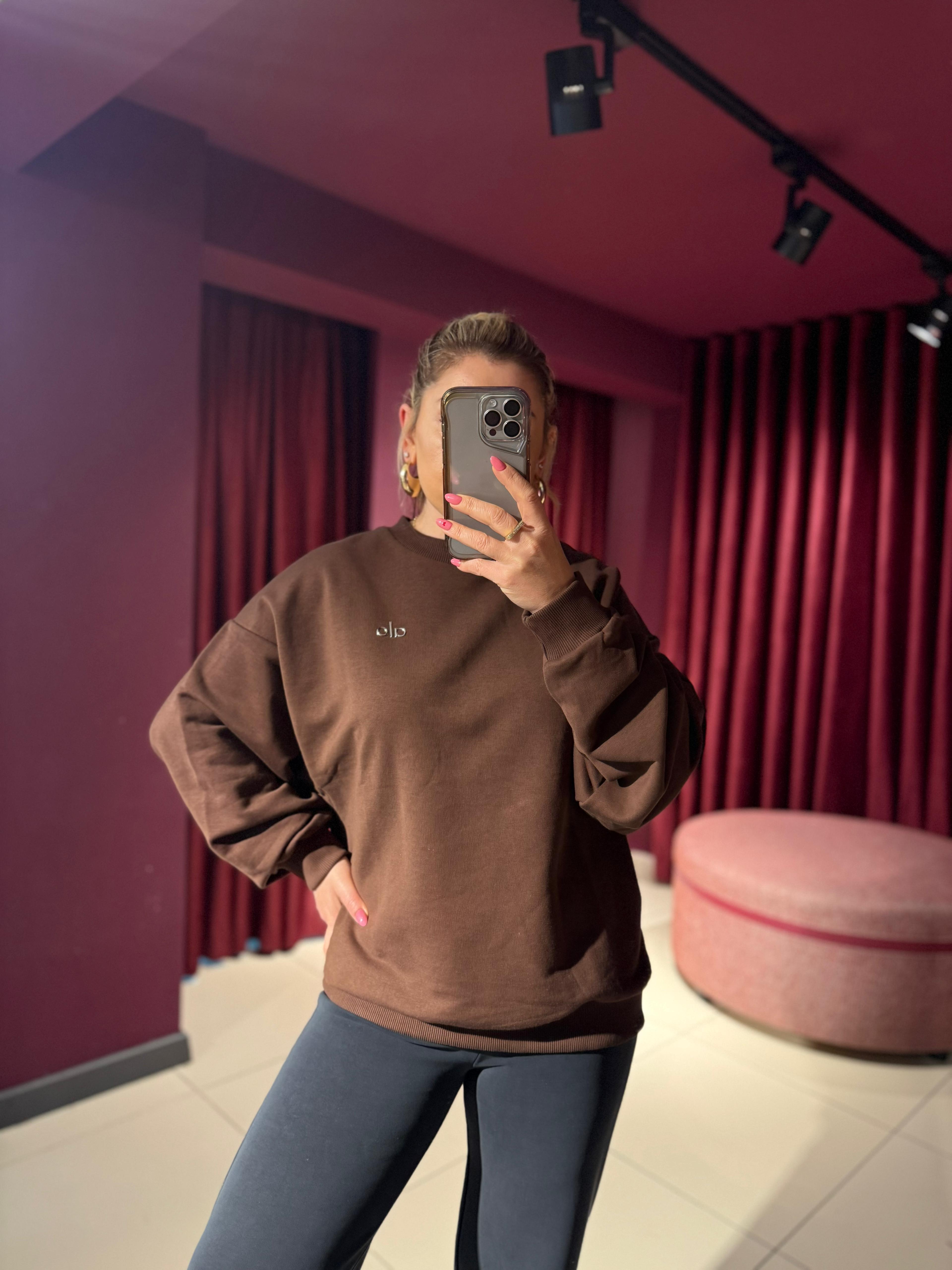 Sweat-Shirt1163 Sweat Kahve