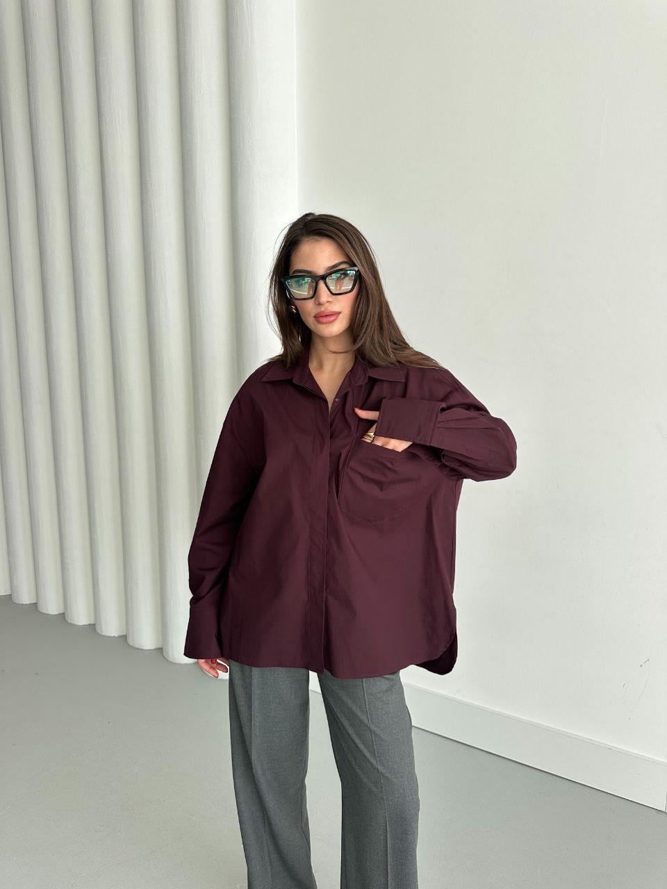 Gömlek5264 Marka Model Gömlek Bordo