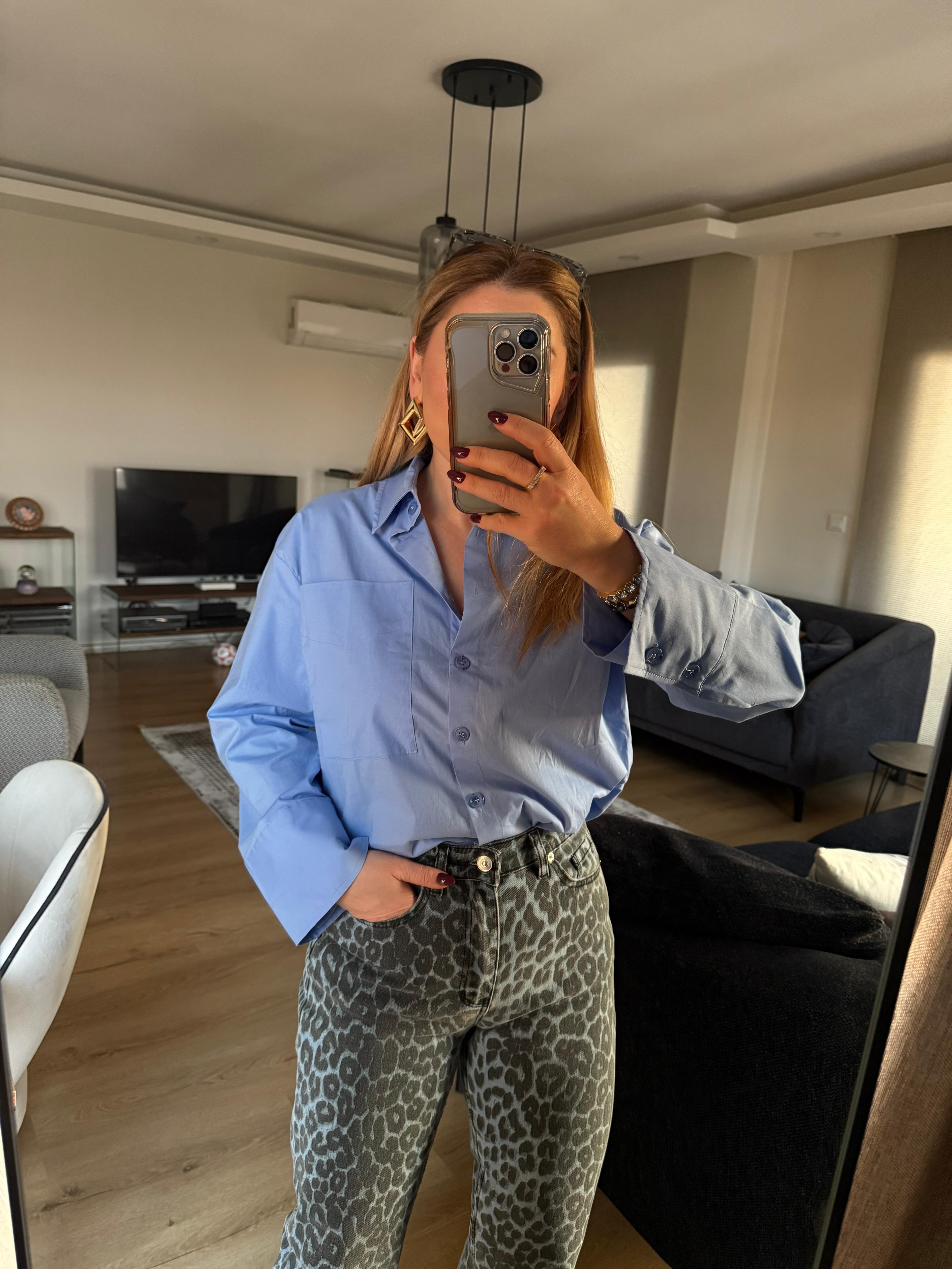 Gömlek5264 Marka Model Gömlek Mavi