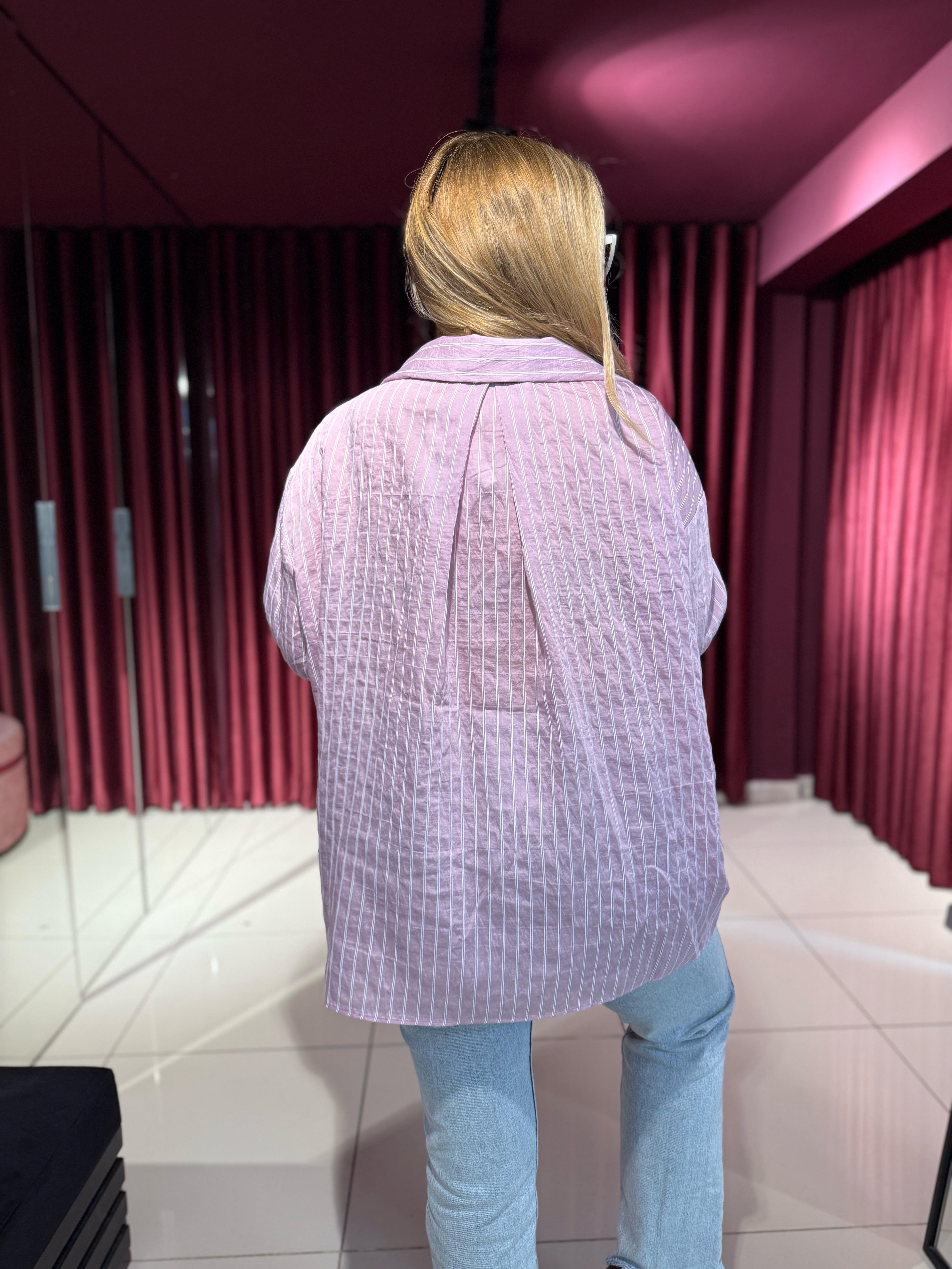 Gömlek5310 Oversize Gömlek Pembe