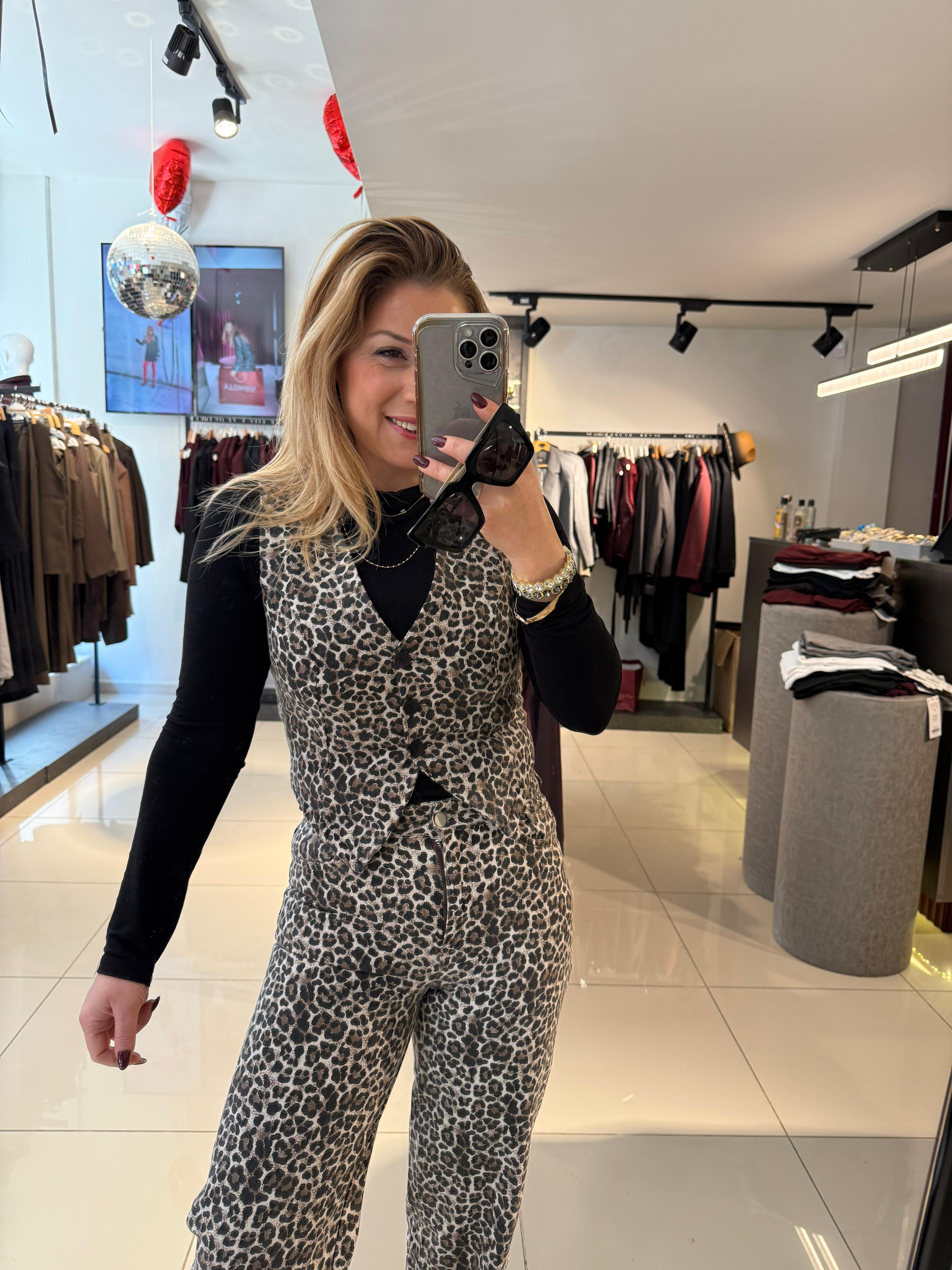 Yelek7372 Yelek Leopar 
