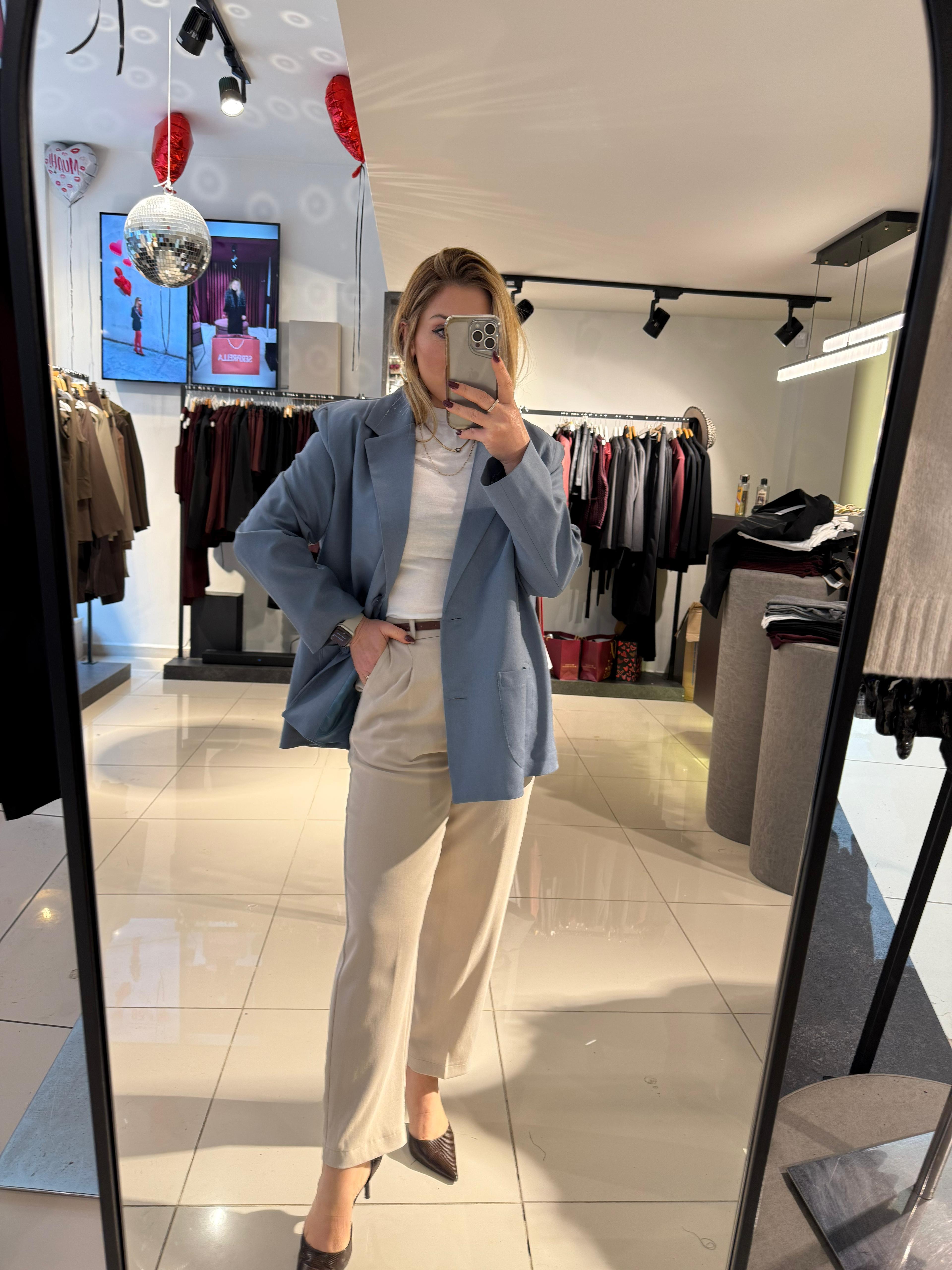 Ofis Şıklığı 8353 Ceket Mavi