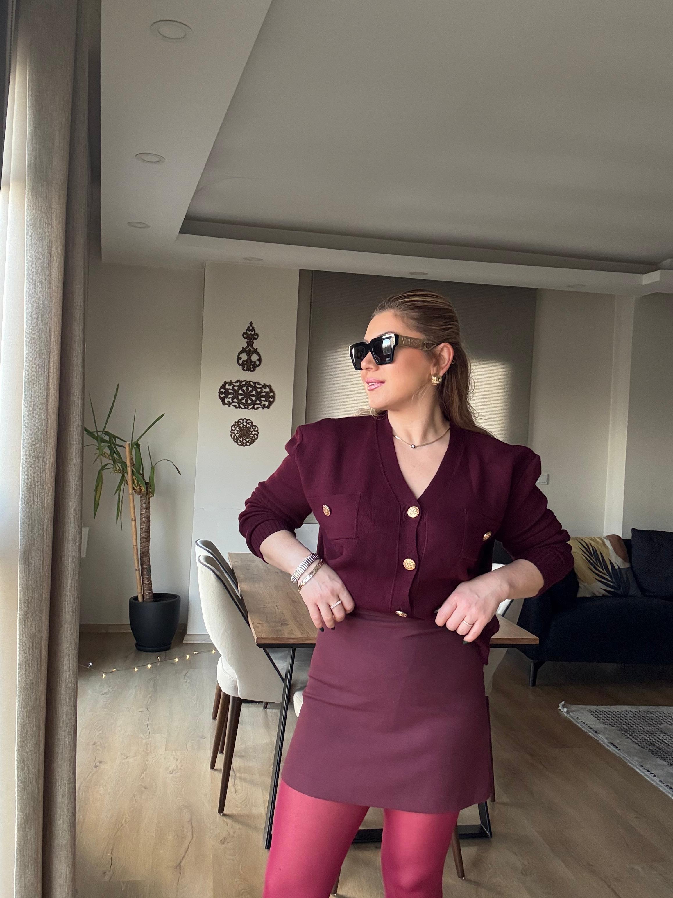 EtekMASSİ Etek Bordo