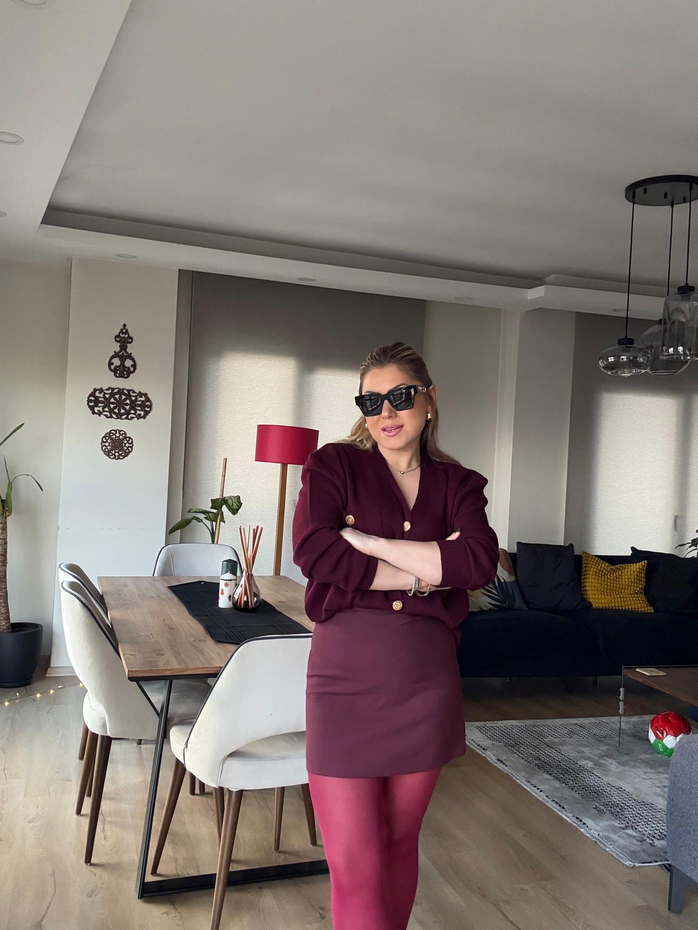 EtekMASSİ Etek Bordo
