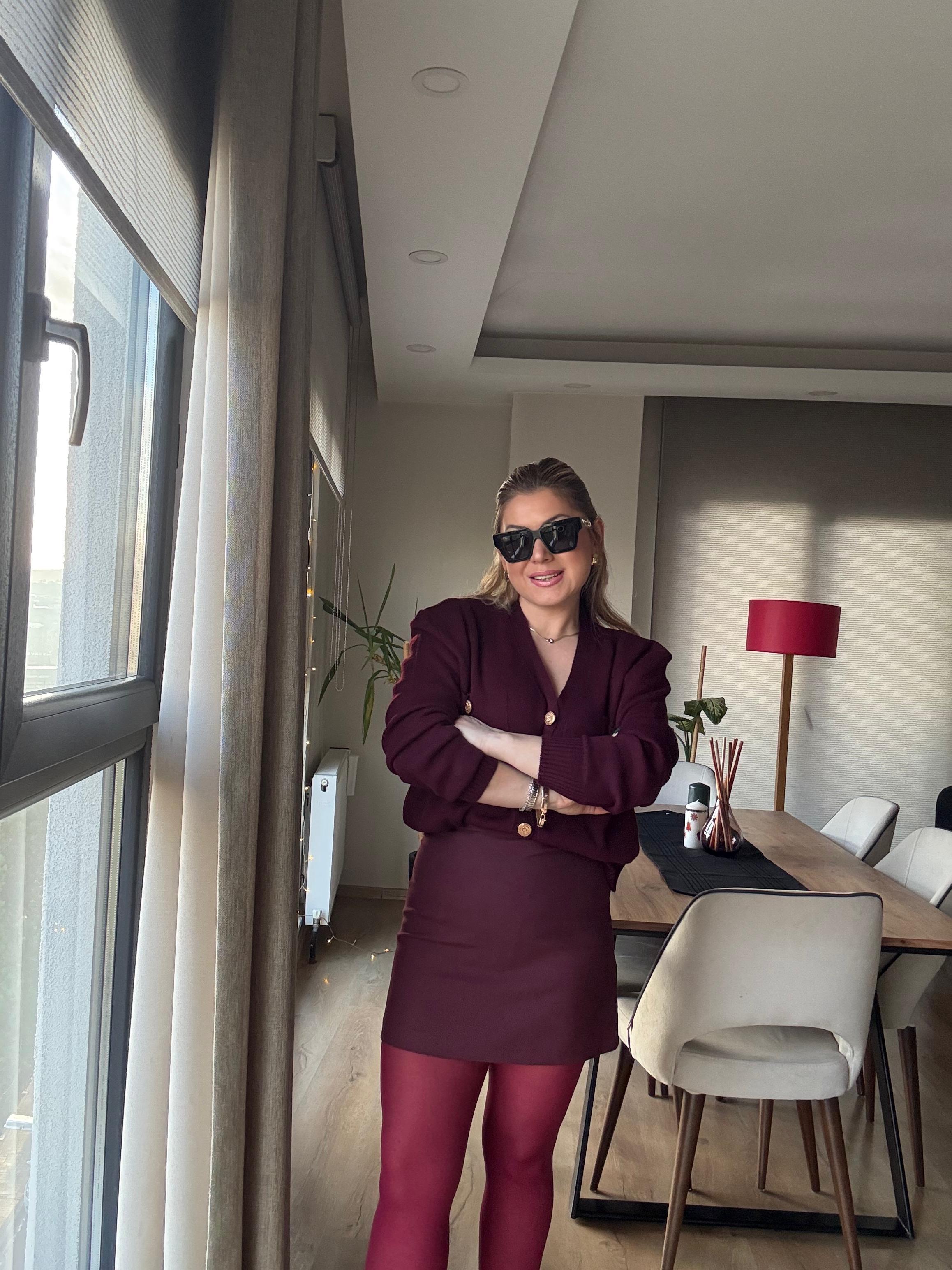 EtekMASSİ Etek Bordo
