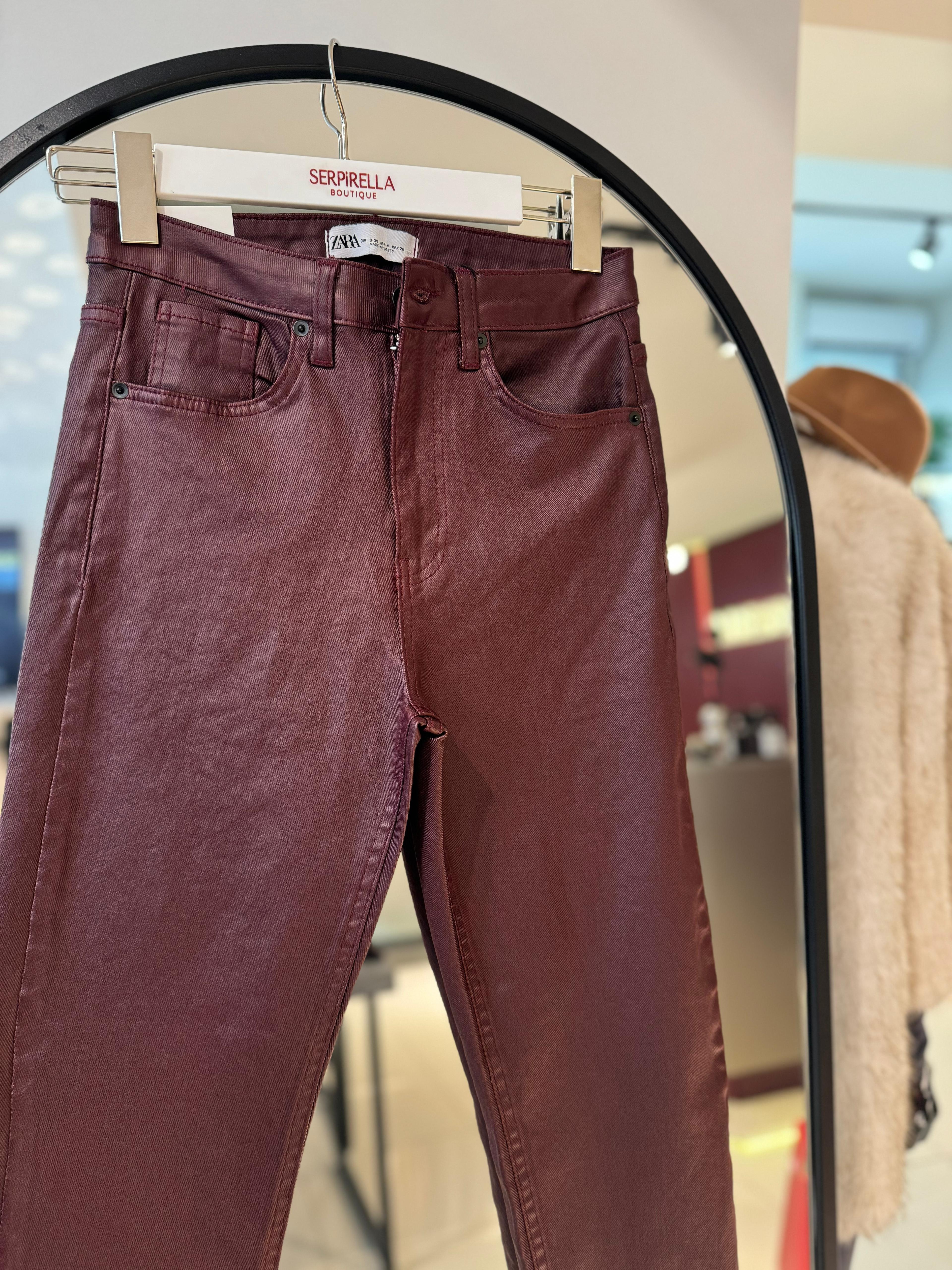 JeanZR 06 Mumlu Kaplama Jean Bordo