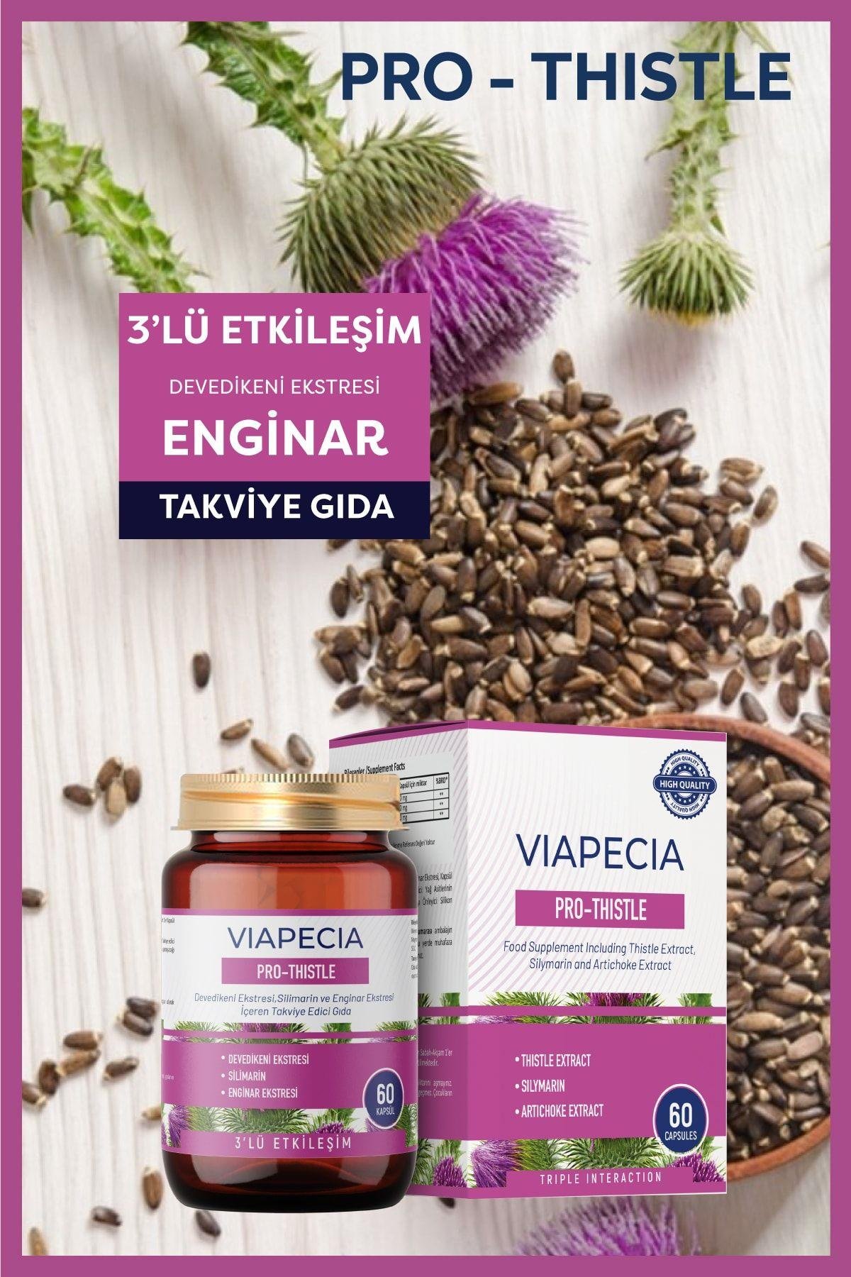  Viapecia Pro-Thistle 60 Tablet - Devedikeni ve Enginar Ekstresi İçeren Karaciğer Destek Takviyesi