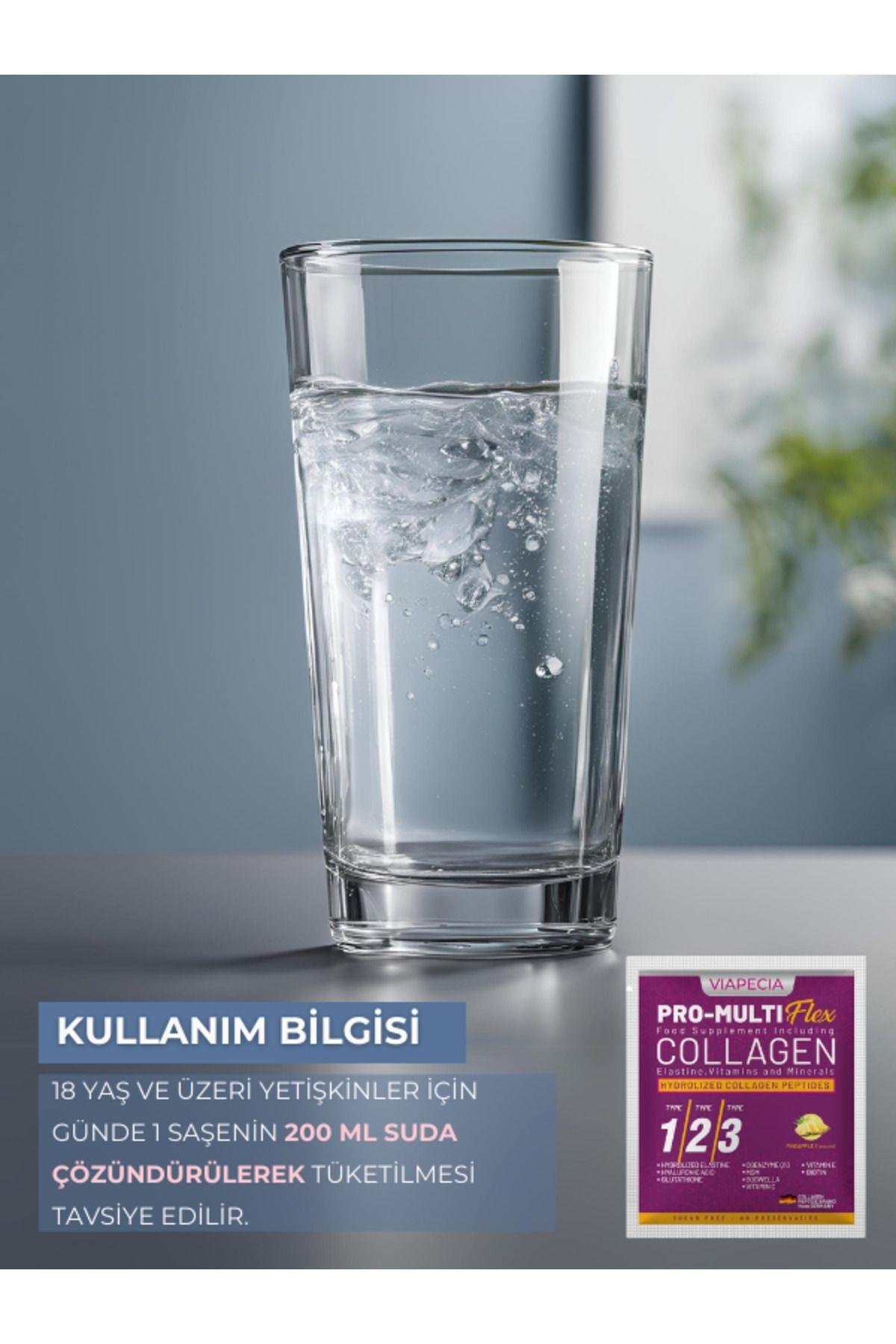 %100 Saf Doğal Hidrolize Ananas Aromalı Kolajen – Tip1 Tip2 Tip3 – 30'lu Paket x 10g