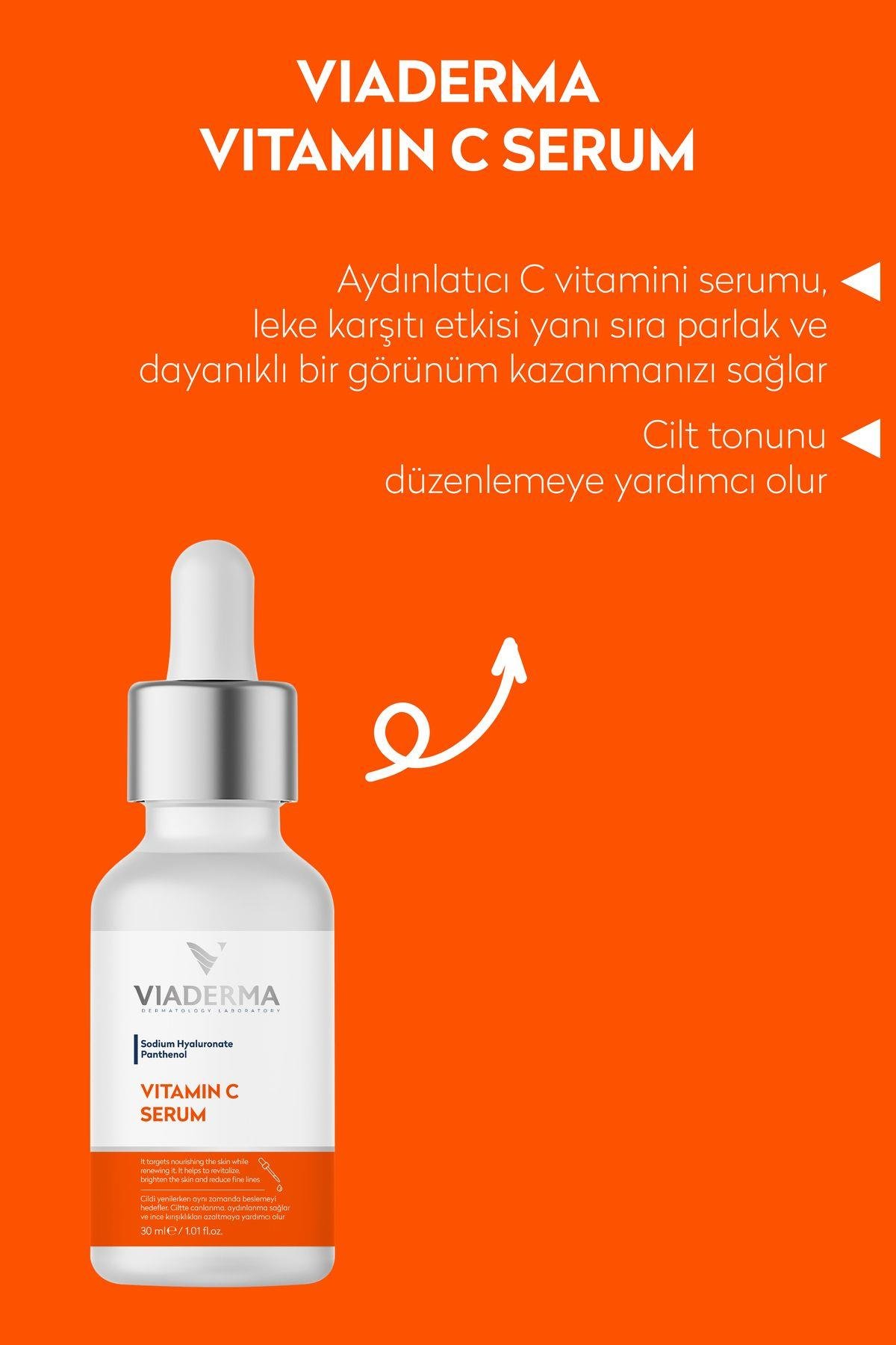 Aydınlatıcı Leke Karşıtı C Vitamini Serum 30 ml – %10 Vitamin C ile Parlak ve Dayanıklı Cilt