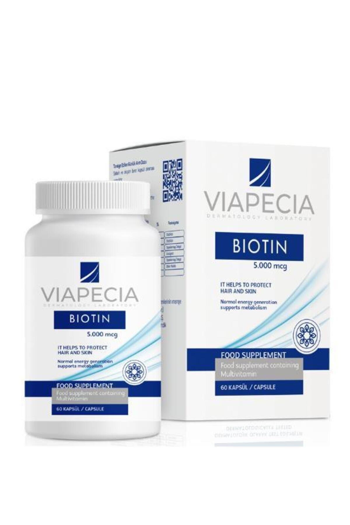 Biotin 5000 Mcg 60 Kapsül – Saç, Cilt ve Tırnak Sağlığına Destek – Takviye Edici Vitamin