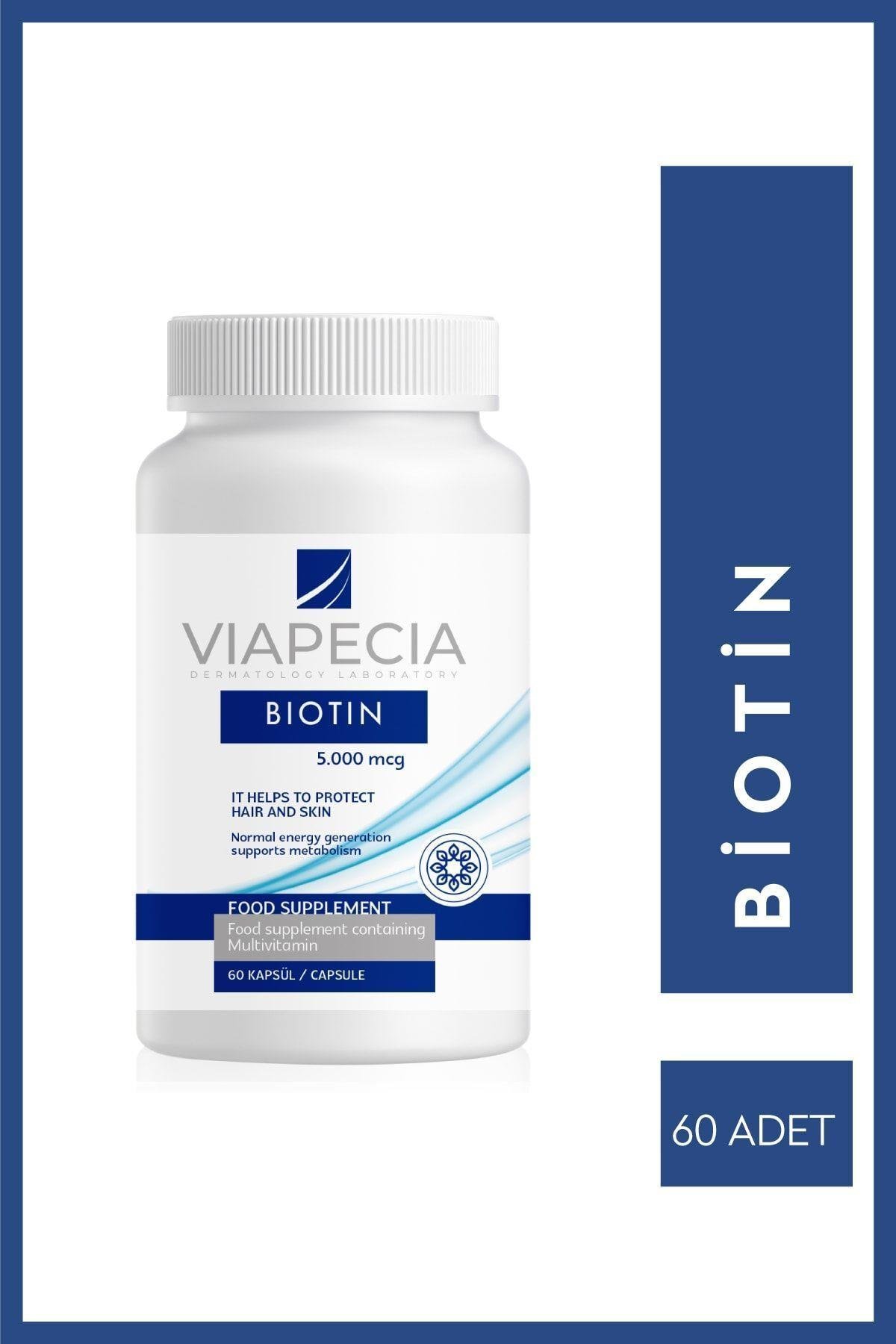 Biotin 5000 Mcg 60 Kapsül – Saç, Cilt ve Tırnak Sağlığına Destek – Takviye Edici Vitamin