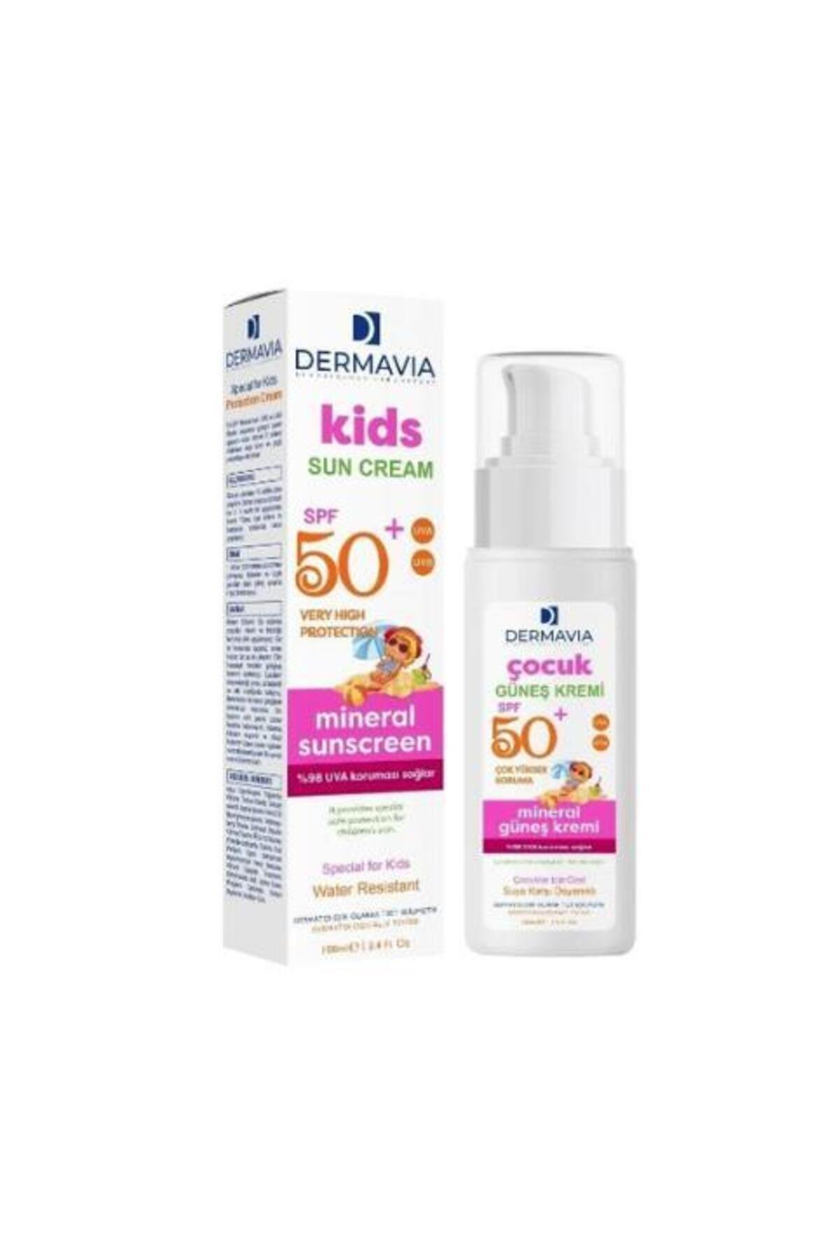 Dermavia Çocuk Güneş Kremi SPF 50 100 ml – Yüksek Koruma ile Hassas Ciltler İçin Güvenli Güneş Bakımı