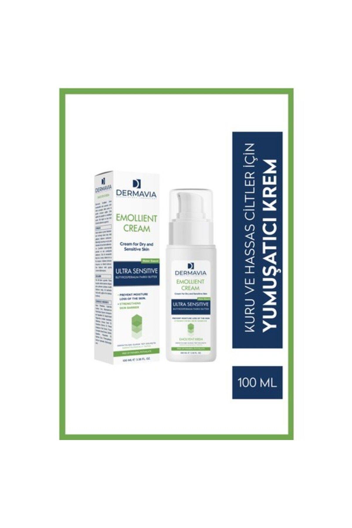Dermavia Kuru Hassas & Atopik Ciltler İçin Emolyent Krem 100 ml – Kızarıklık, Çatlak ve Tahrişi Yatıştırır