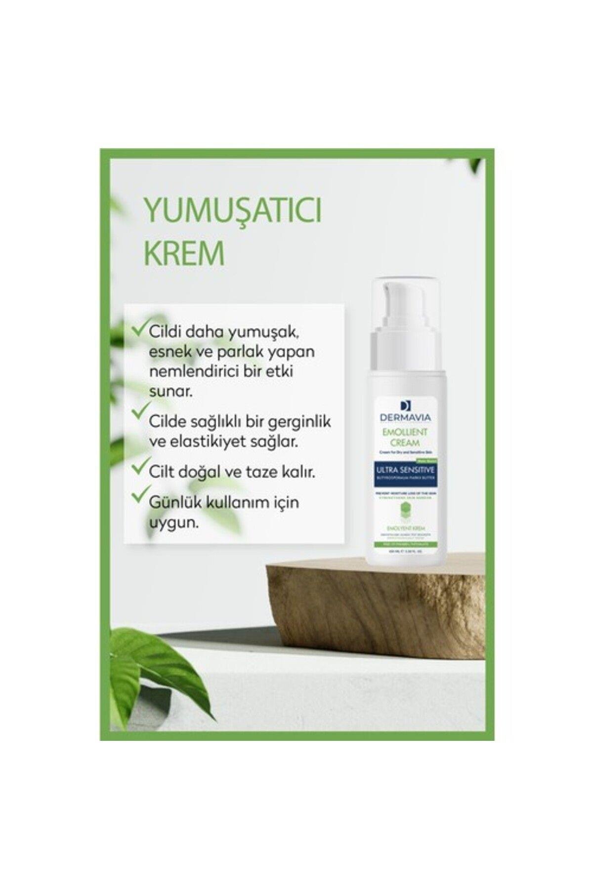 Dermavia Kuru Hassas & Atopik Ciltler İçin Emolyent Krem 100 ml – Kızarıklık, Çatlak ve Tahrişi Yatıştırır