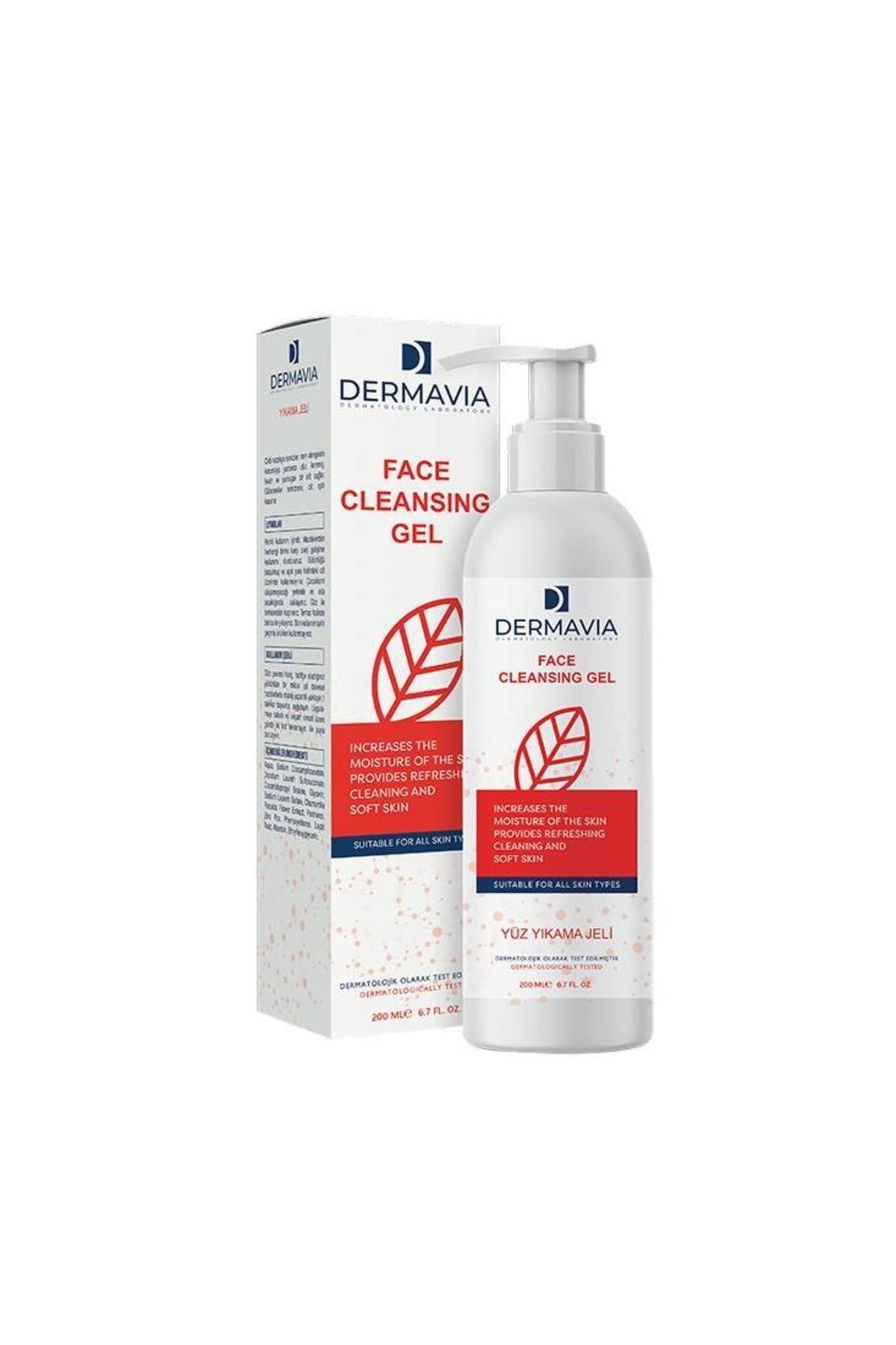 Dermavia Laktik Asit Yüz Yıkama Jeli 200 ml – Cilt Aydınlatıcı ve Derinlemesine Temizlik