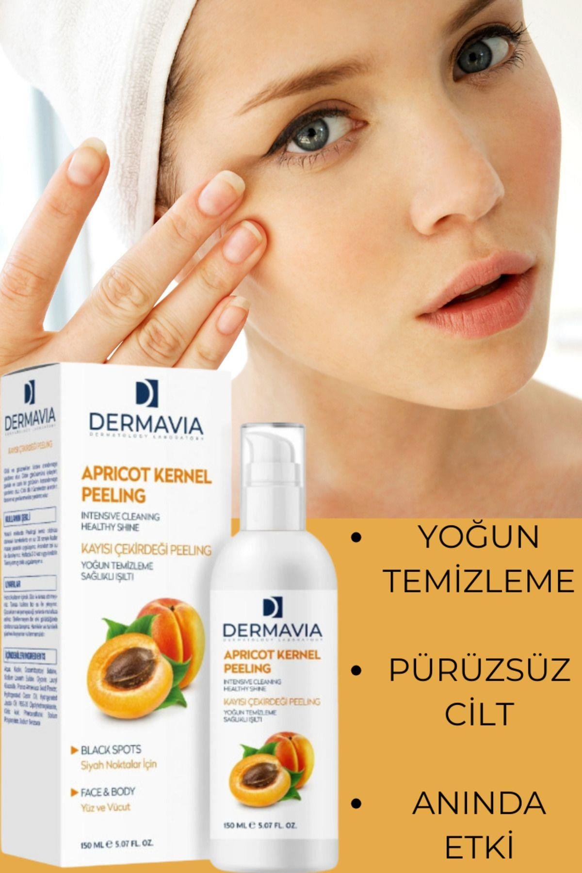 Siyah Noktalar İçin Yüz & Vücut Kayısı Çekirdeği Peeling 150 ml – Yoğun Temizleme ve Pürüzsüzlük