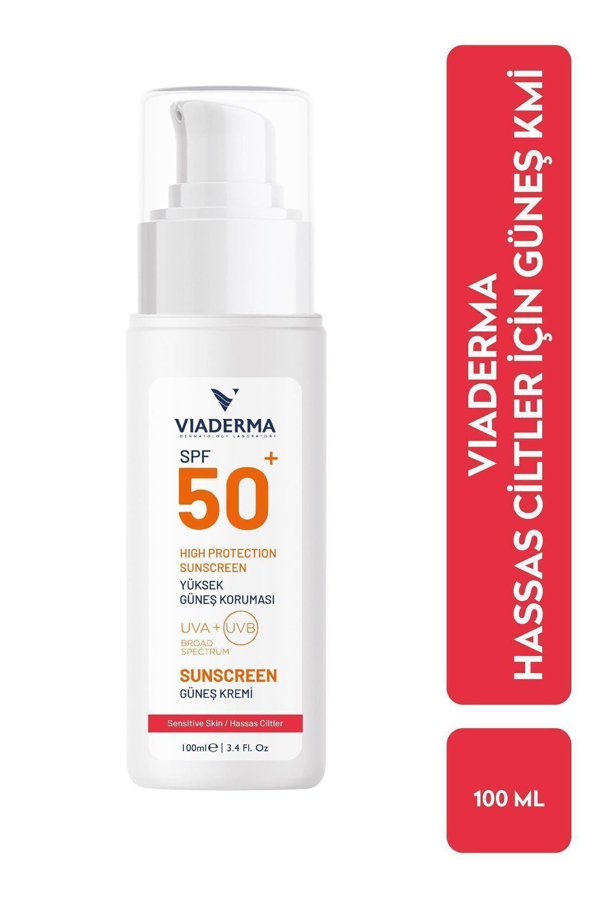 SPF+50 Yüksek Korumalı Güneş Kremi 100 ml – Hassas, Kuru ve Kızarık Ciltler İçin Etkili Koruma