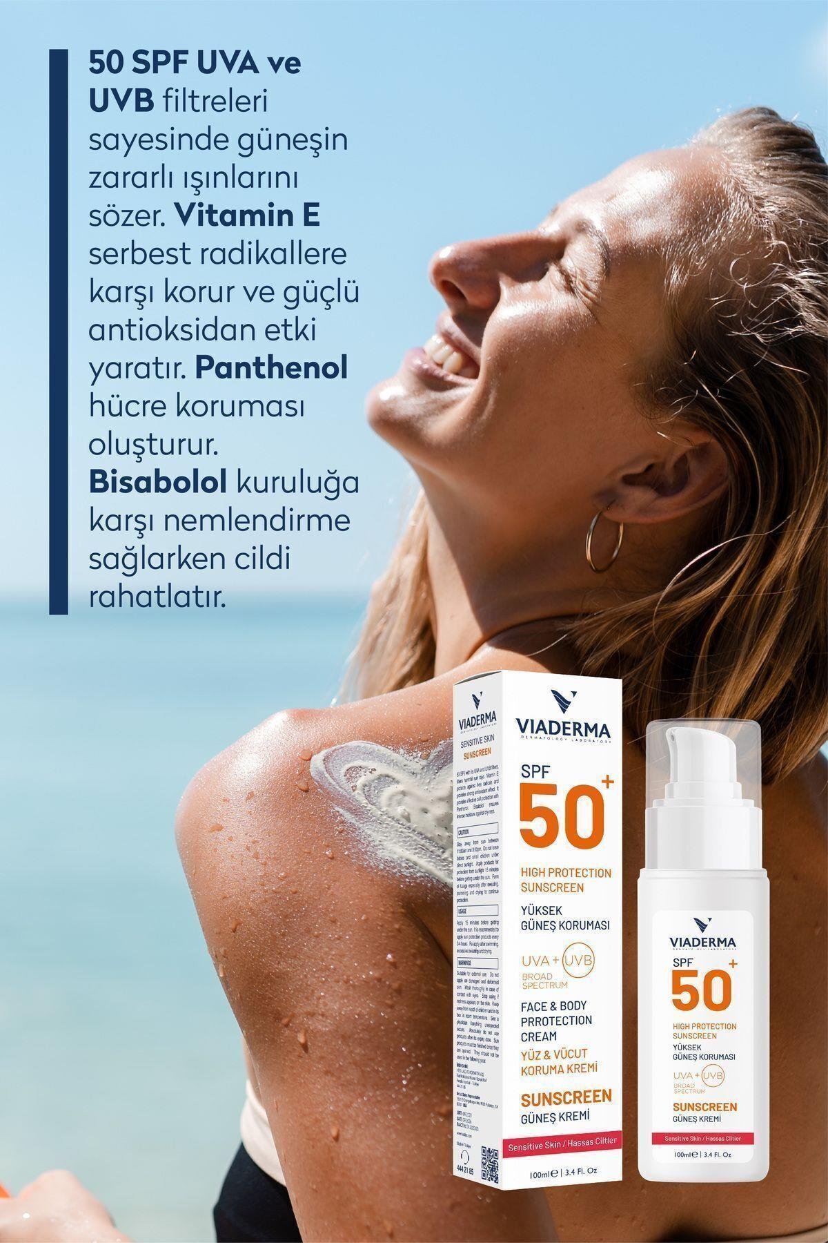 SPF+50 Yüksek Korumalı Güneş Kremi 100 ml – Hassas, Kuru ve Kızarık Ciltler İçin Etkili Koruma
