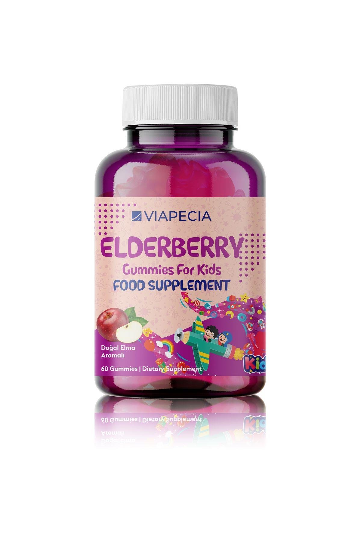 Viapecia Elderberry Gummy 60 Adet – Karamürver Takviyesi ile Bağışıklık Gücü