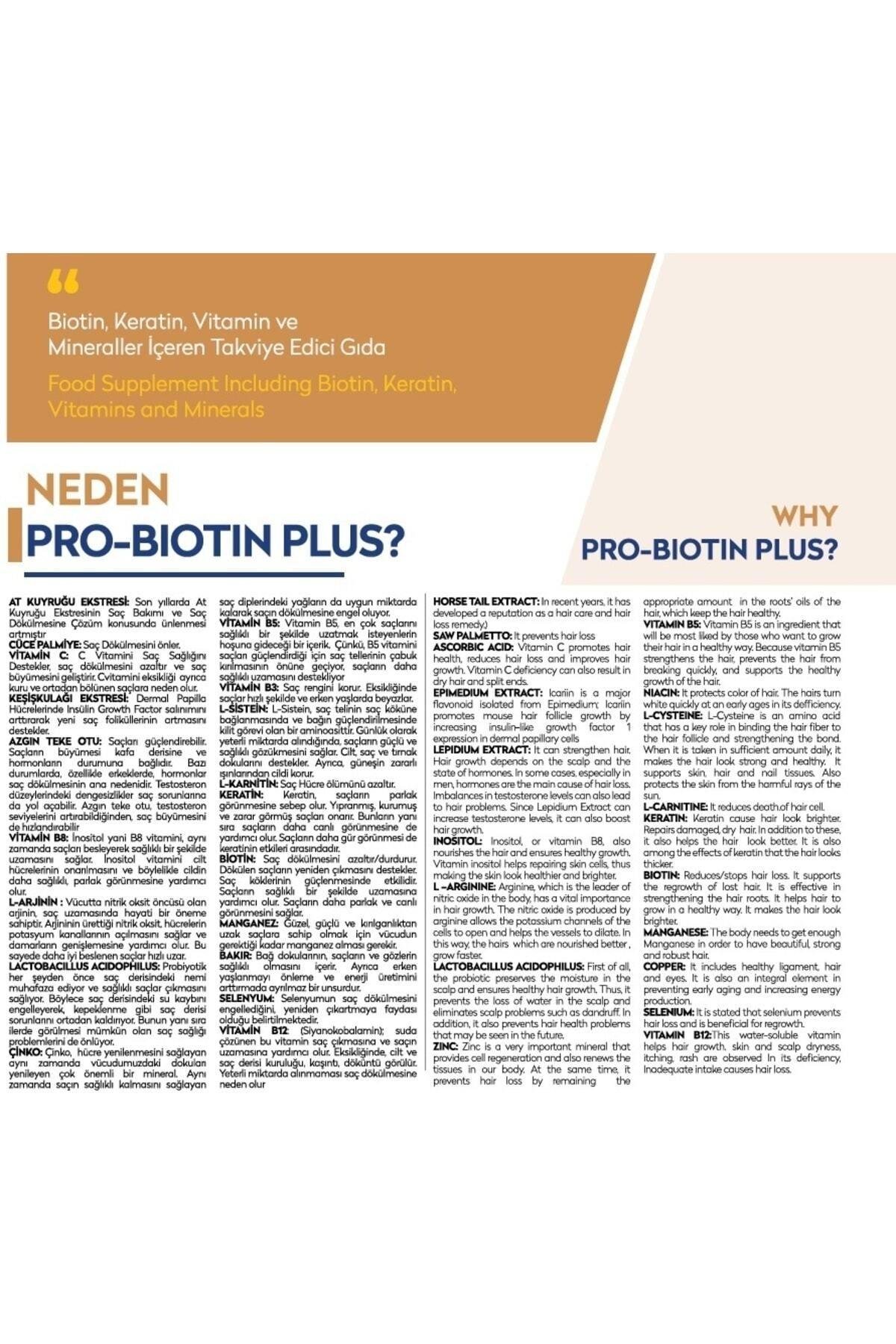 Viapecia Pro-Biotin Plus 30 Tablet - Saç Dökülmesi ve Tırnak Kırılması İçin Etkili Takviye