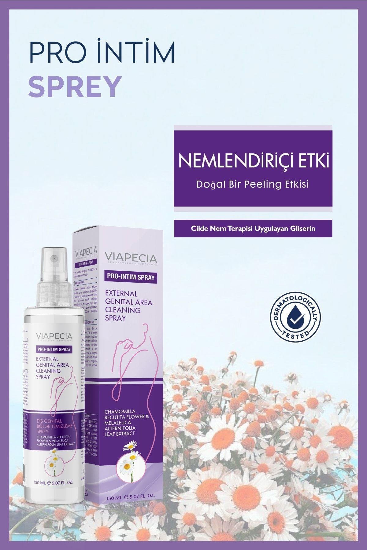 Viapecia Pro-Intim Sprey 150 ml - Dış Genital Bölge Temizleyici ve Koruyucu