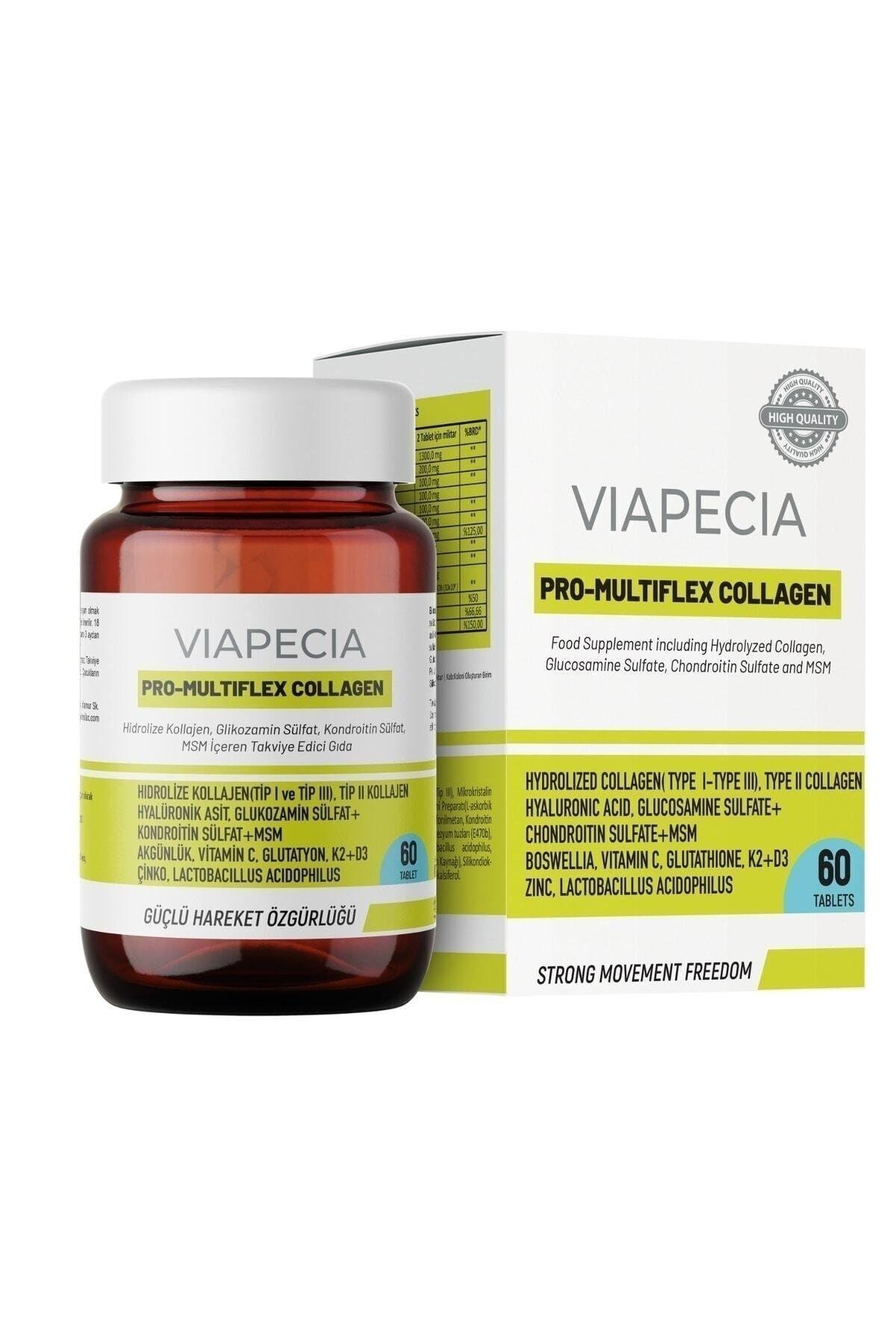 Viapecia Pro-Multiflex Kolajen Tablet 60 Adet - Bağ Doku Güçlenmesi ve Eklem Sağlığı Desteği