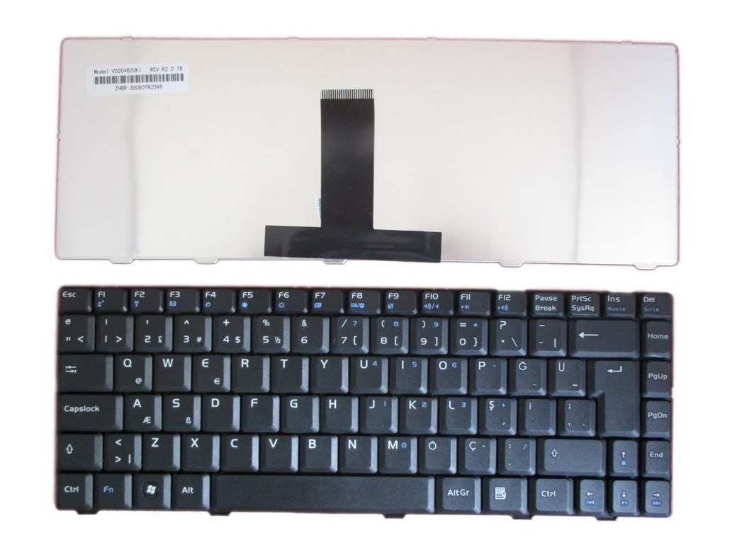 ASUS F80 V020462DK1 NOTEBOOK KLAVYE SİYAH TR-Q