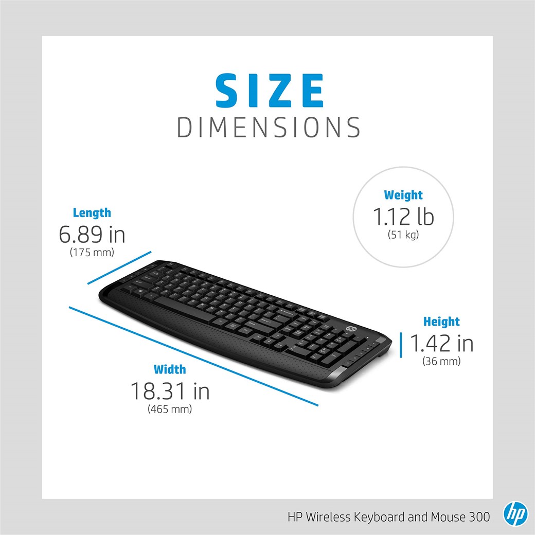 HP 300 KLAVYE-MOUSE SET KABLOSUZ TÜRKÇE Q 3ML04AA