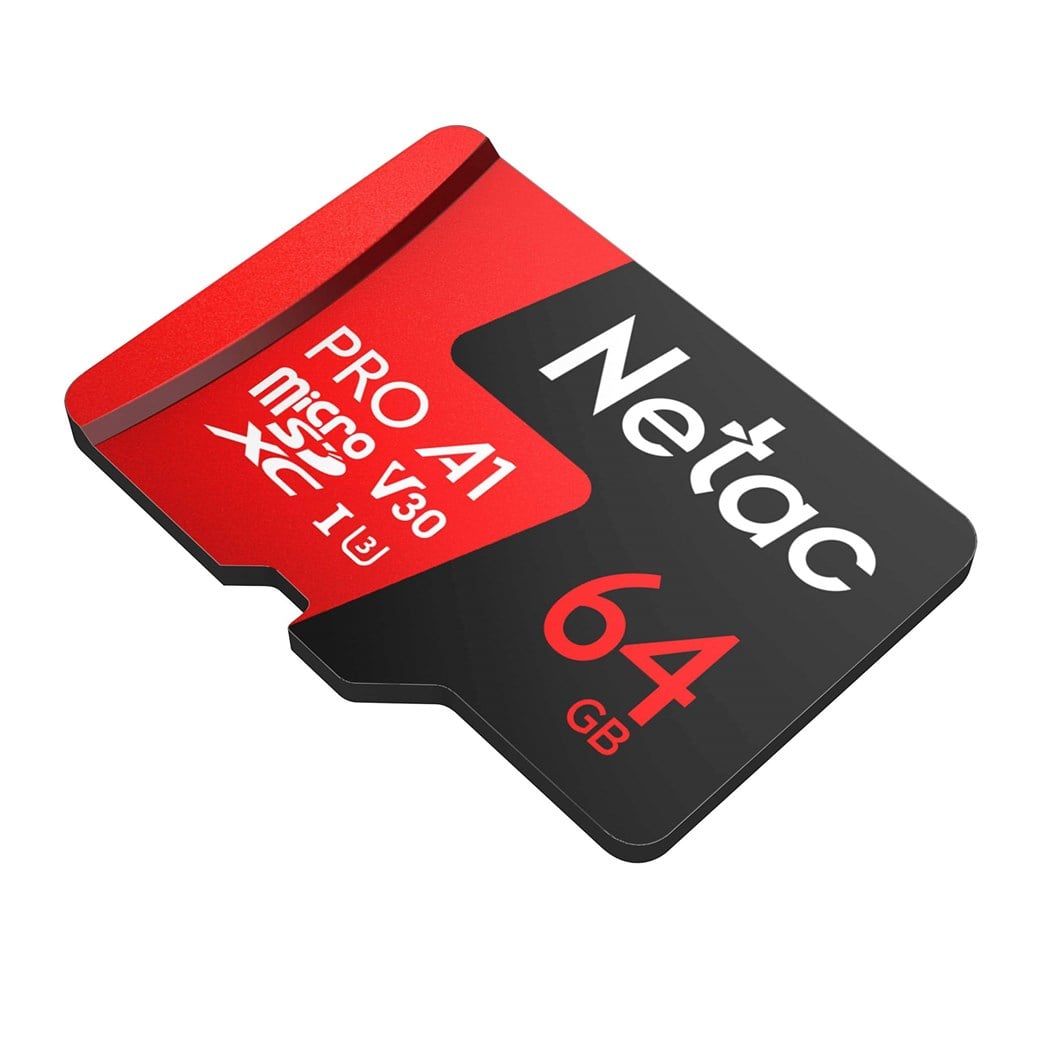NETAC MICRO SD CARD 64GB PRO W ADAPTER