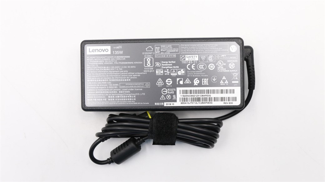 ORJINAL LENOVO 20V 6.75A 135W SARI PINLI USB UÇ NOTEBOOK ADAPTÖR ŞARJ ALETİ
